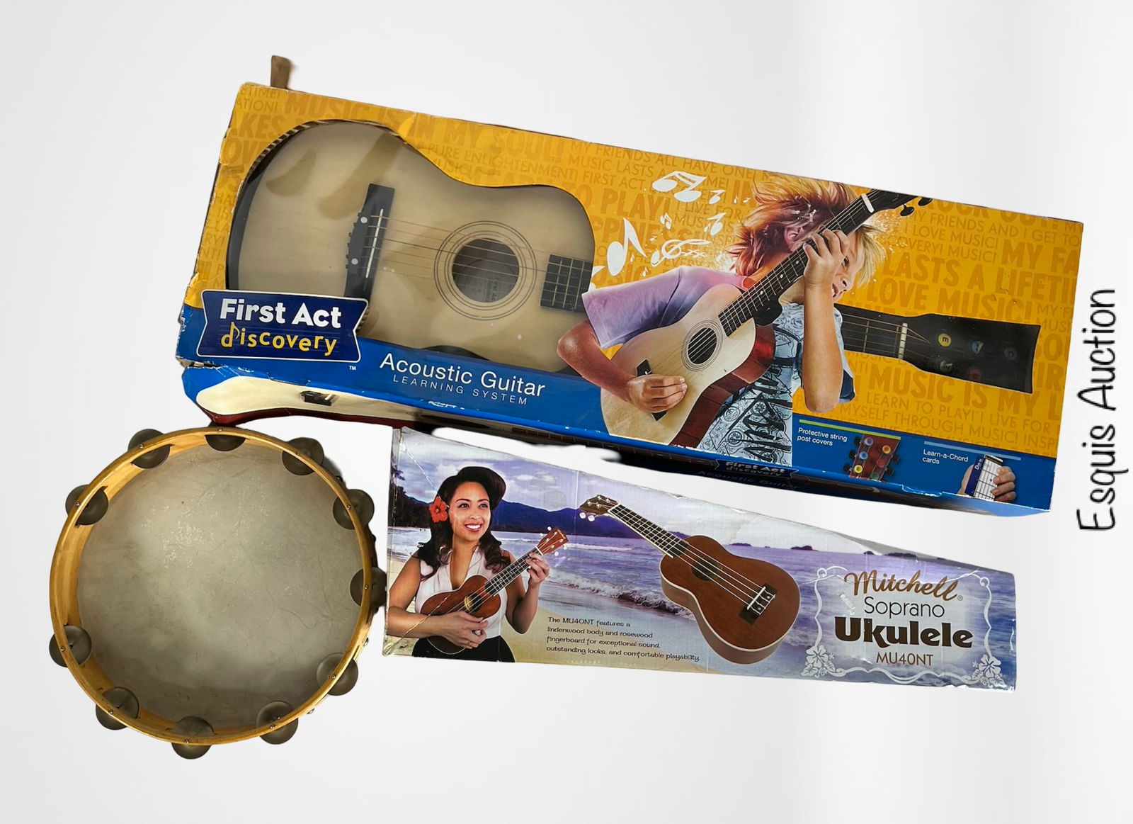 Acoustic Guitar, Soprano Ukulele & Tambourine (1 of 4)
