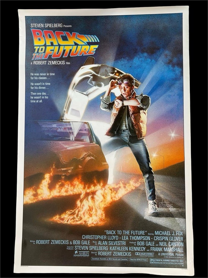 "Back to the Future" Original 1985 Movie Poster (1 of 3)