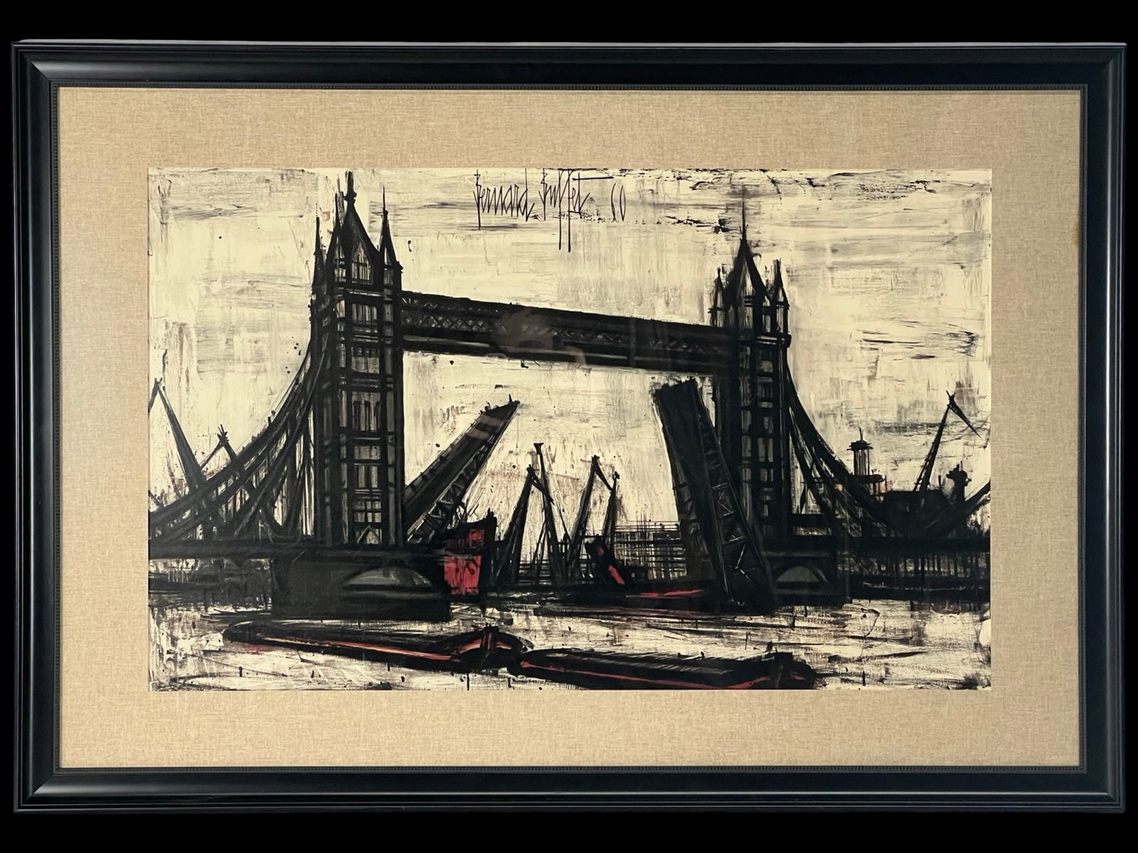 Bernard Buffet "Tower Bridge, London" Lithograph (1 of 5)