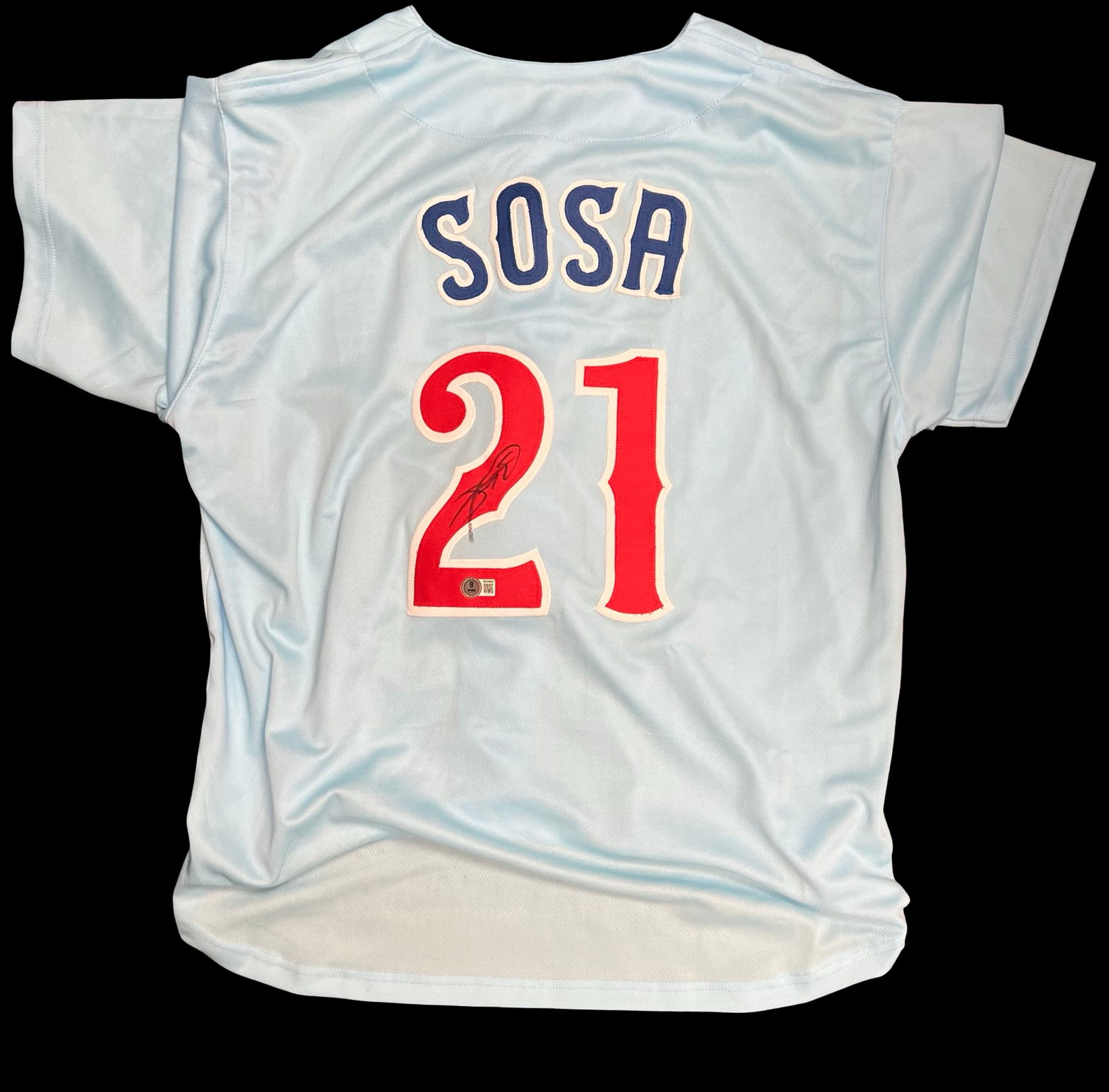 Sammy Sosa Autographed Chicago Throwback Jersey (1 of 5)