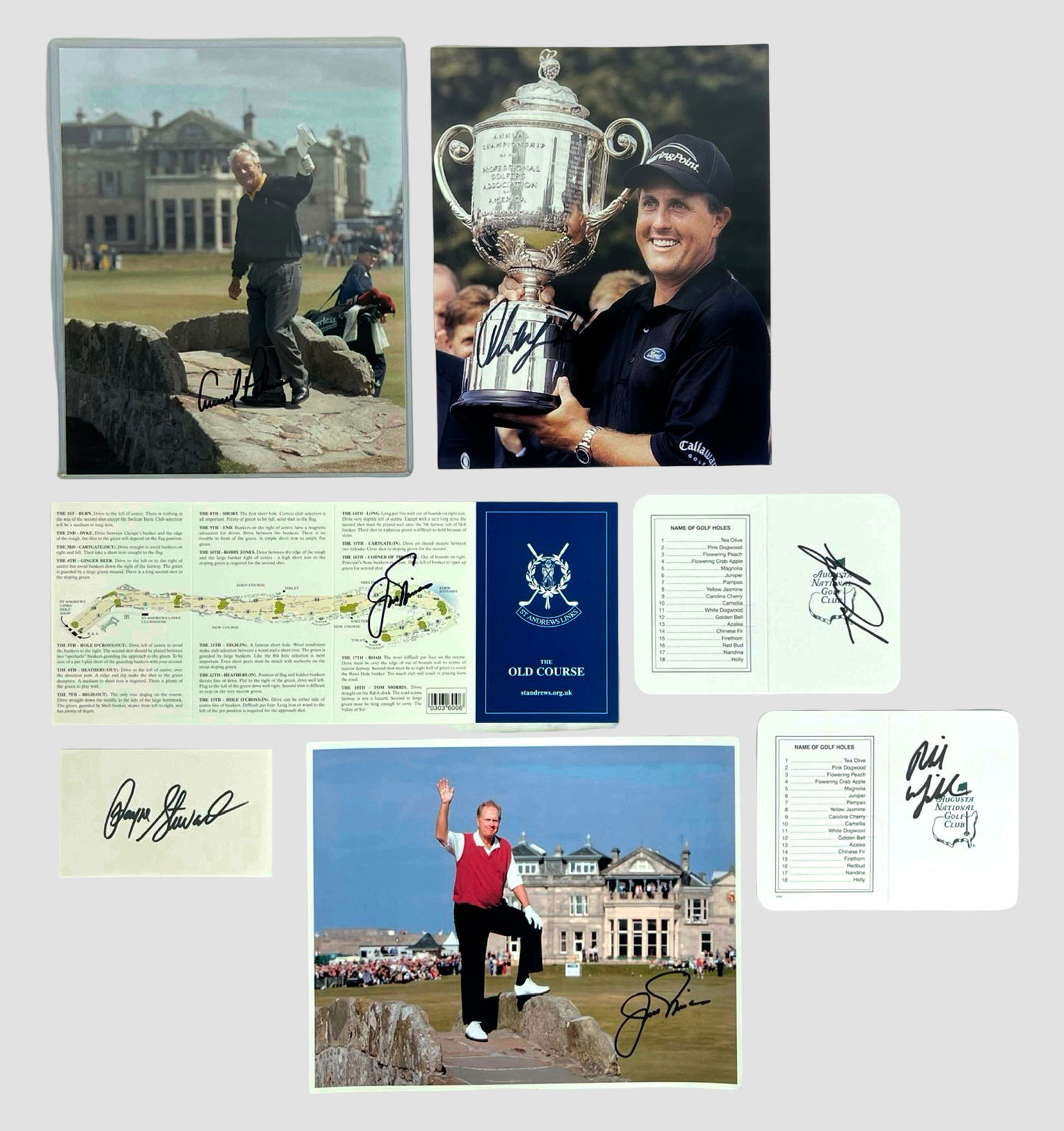 Golf Legends Autograph Collection - Woods, Palmer, (1 of 9)