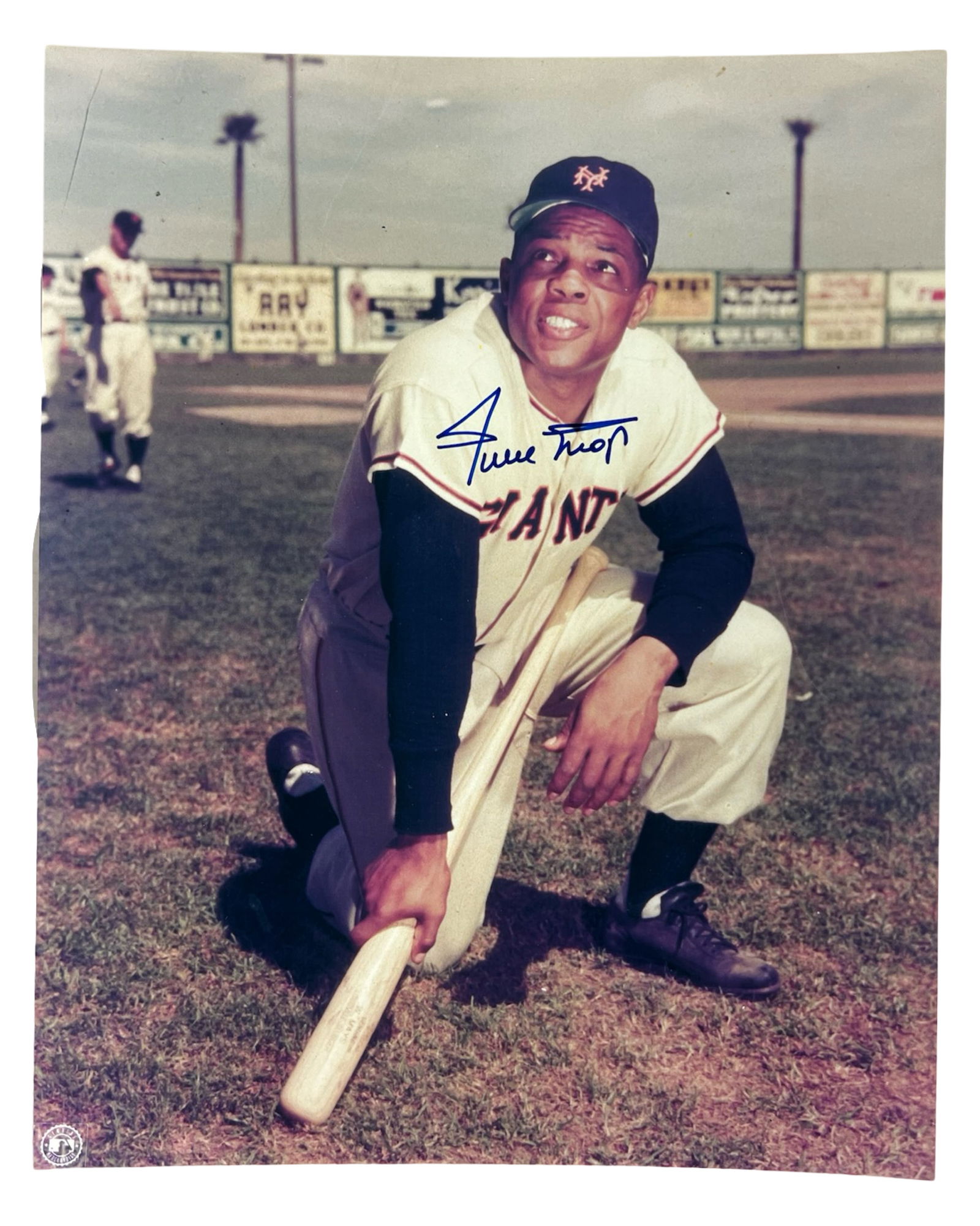 Willie Mays Autographed "Giants" Photograph: Capture the magic of baseball with this extraordinary Willie Mays Autographed 8" x 10" Photograph. As one of the greatest players in the history of baseball, Willie Mays's impact on the sport is unden