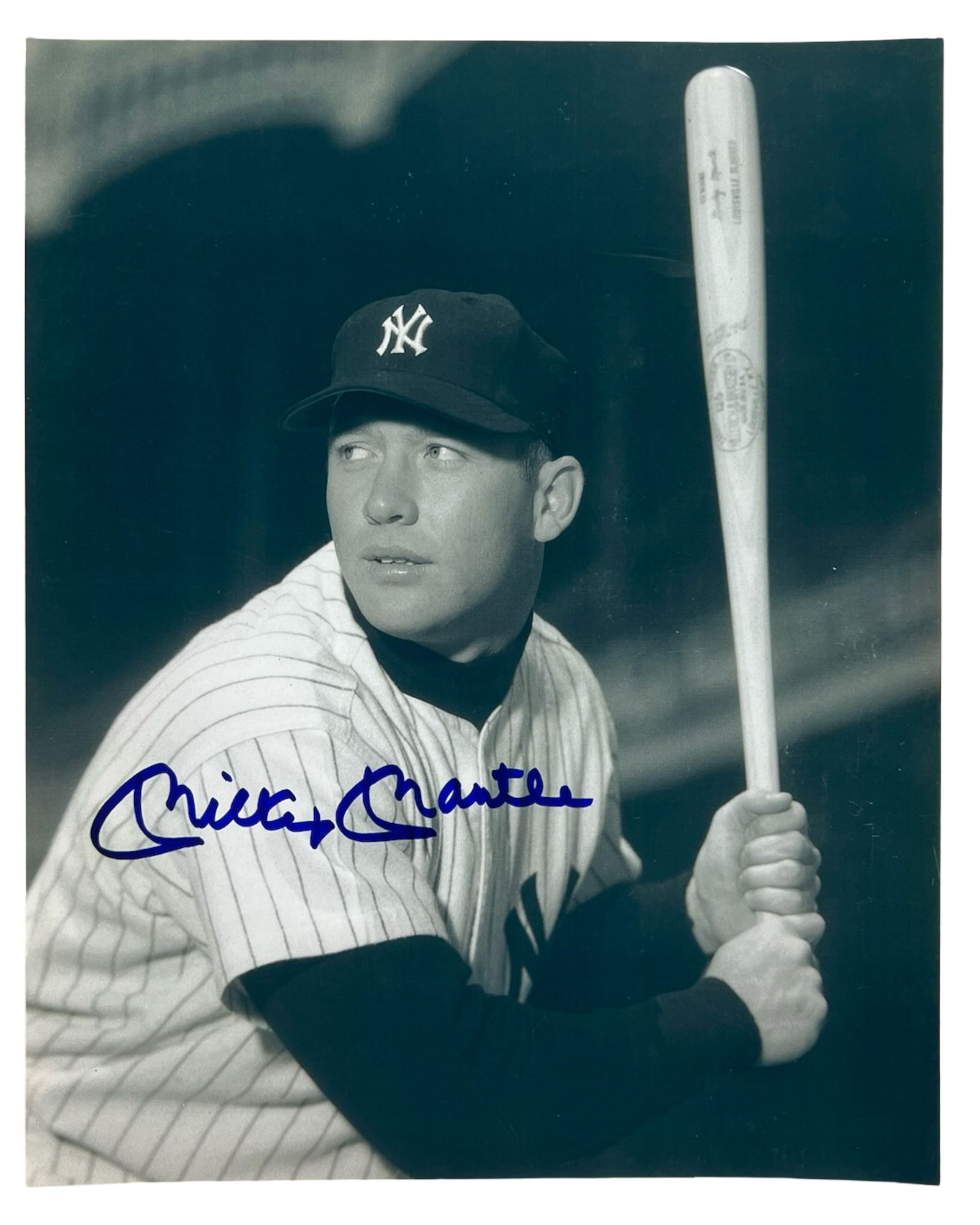 Mickey Mantle Autographed Baseball Photograph (1 of 3)