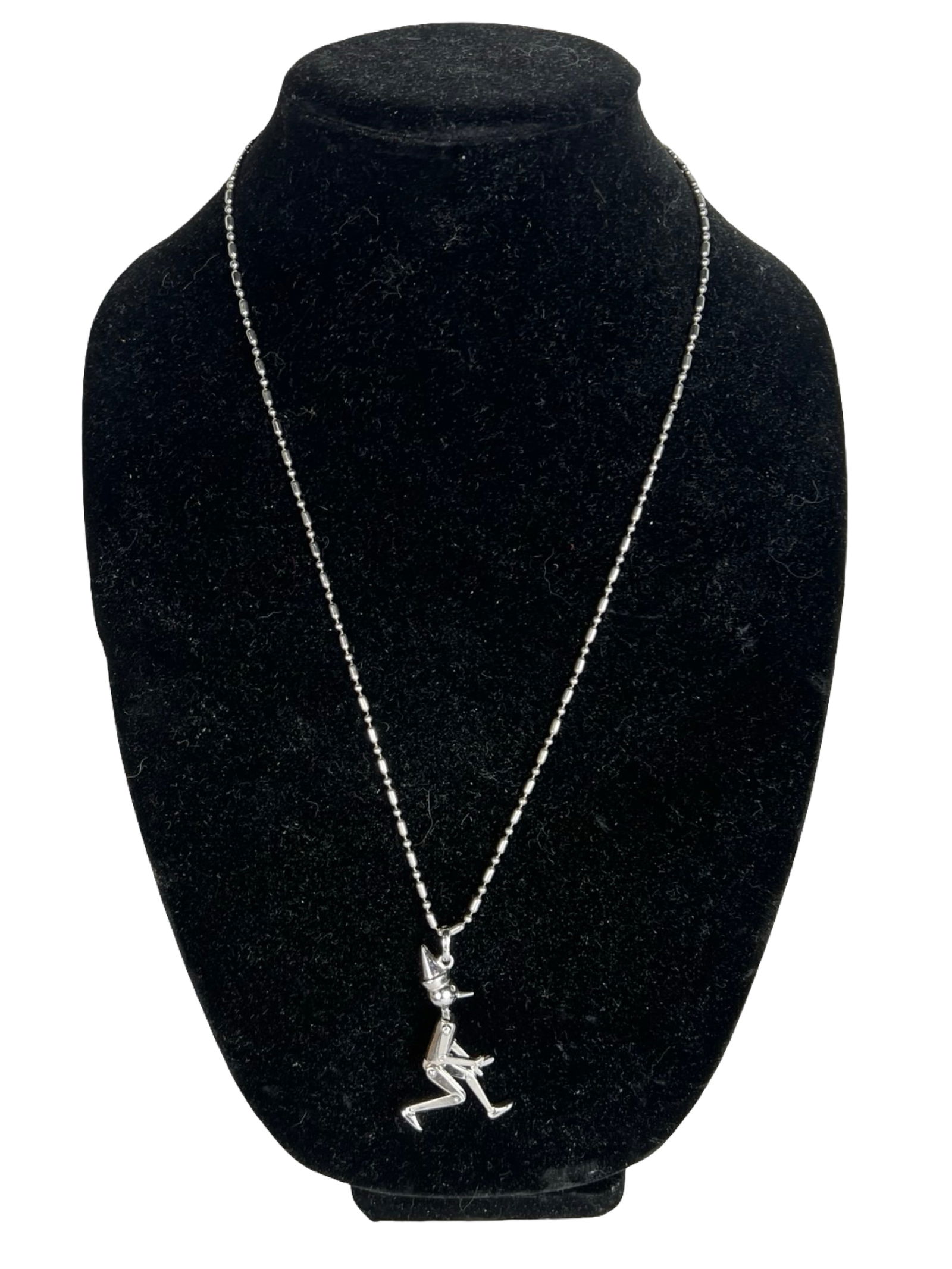 Sterling Articulated Pinocchio Pendant Necklace (1 of 6)