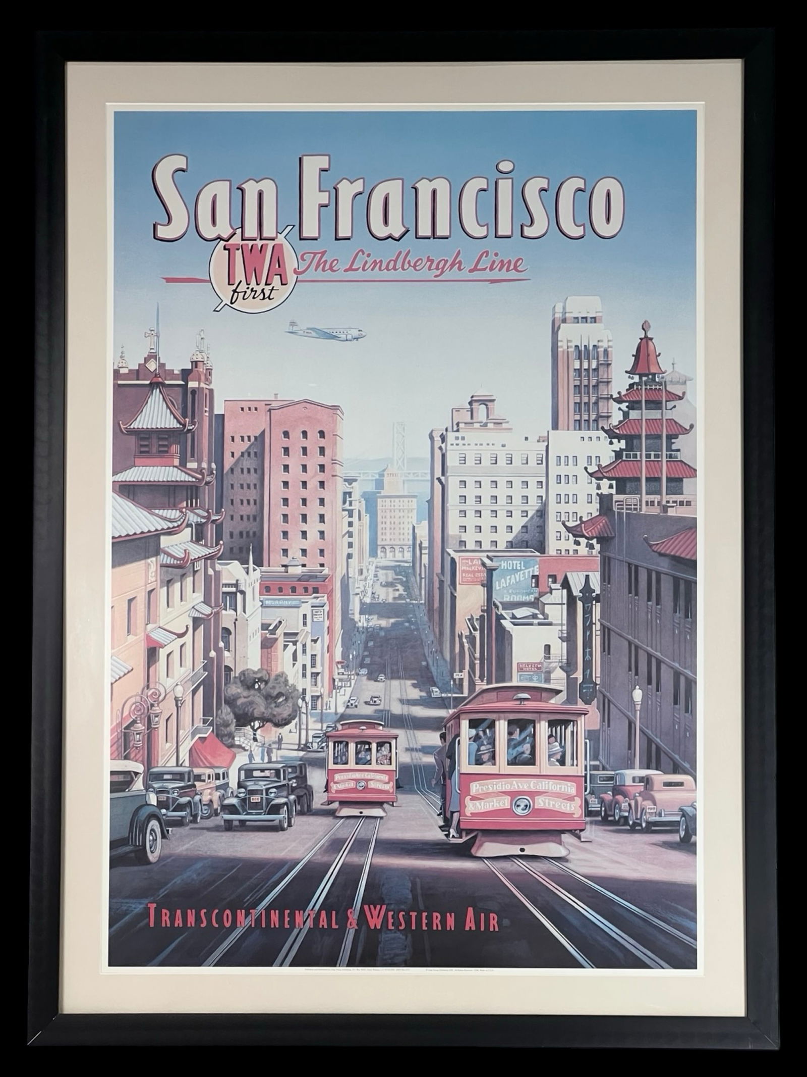 San Francisco TWA Lindbergh Line Travel Poster (1 of 3)