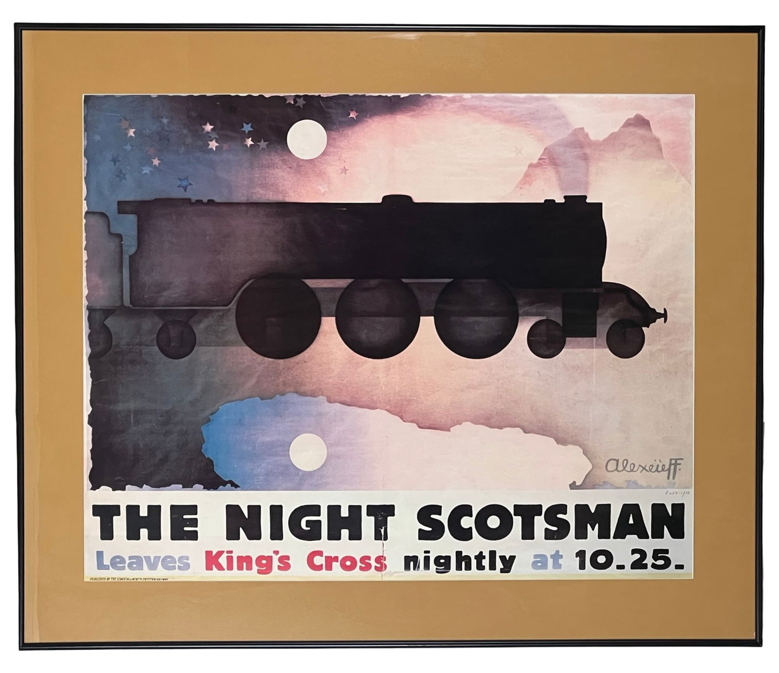 "The Night Scotsman" British Railway Poster (1 of 4)