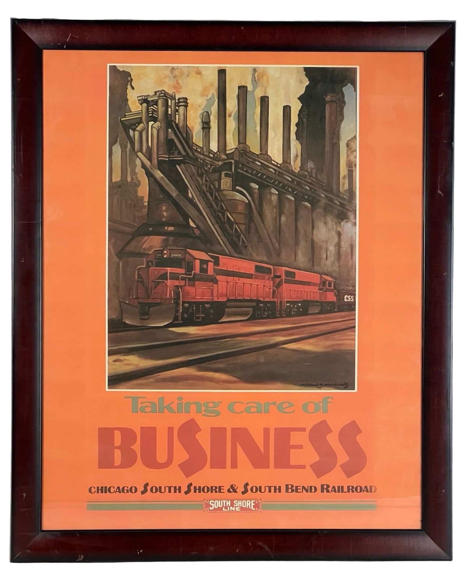 Retro Chicago South Shore Line Railroad Poster (1 of 3)