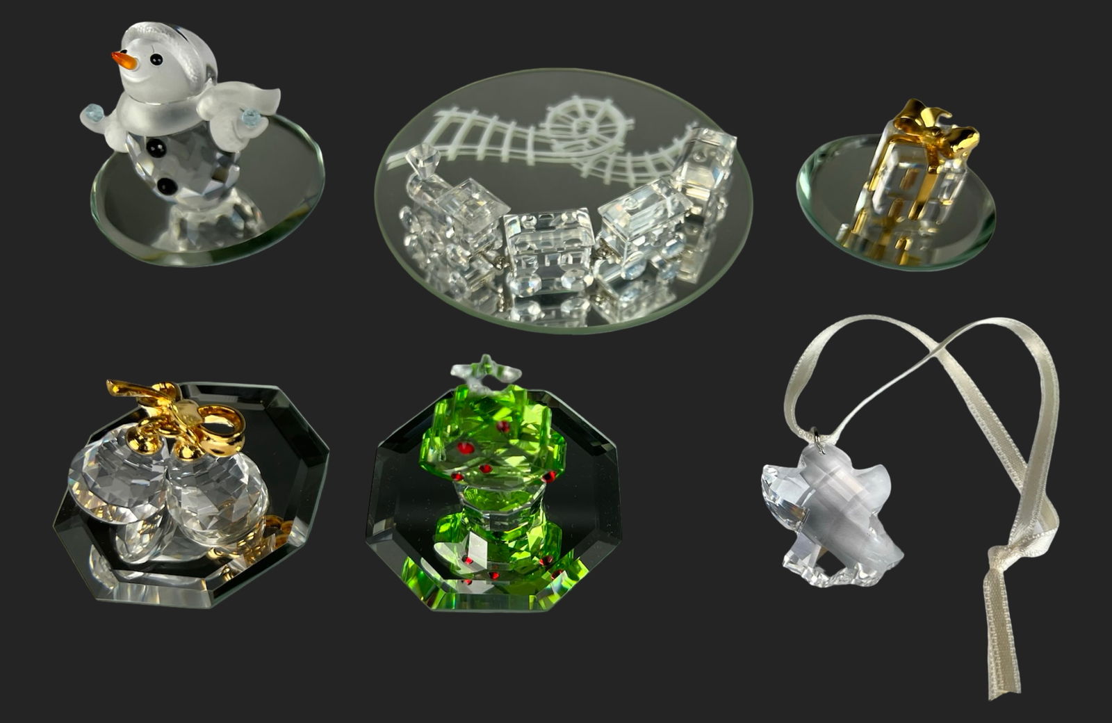 Swarovski Crystal Miniatures - Christmas Train, T (1 of 5)