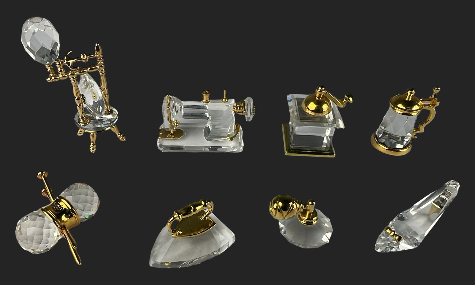 Swarovski Art Crystal Miniatures - Vanity Mirror, (1 of 6)