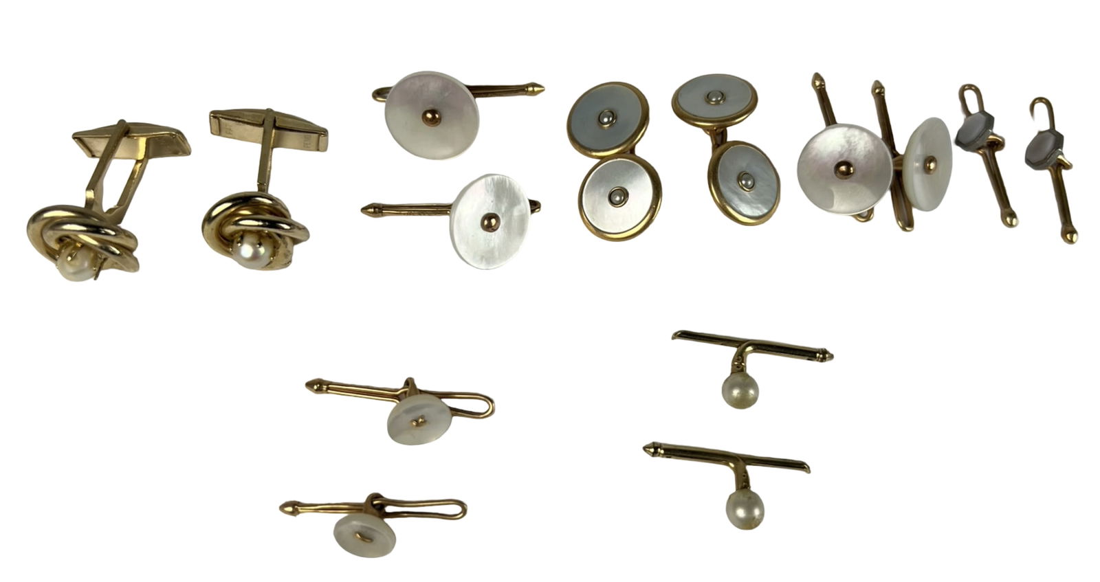 30s Men's Art Deco Cufflinks - Krementz, 22k Gold, (1 of 7)