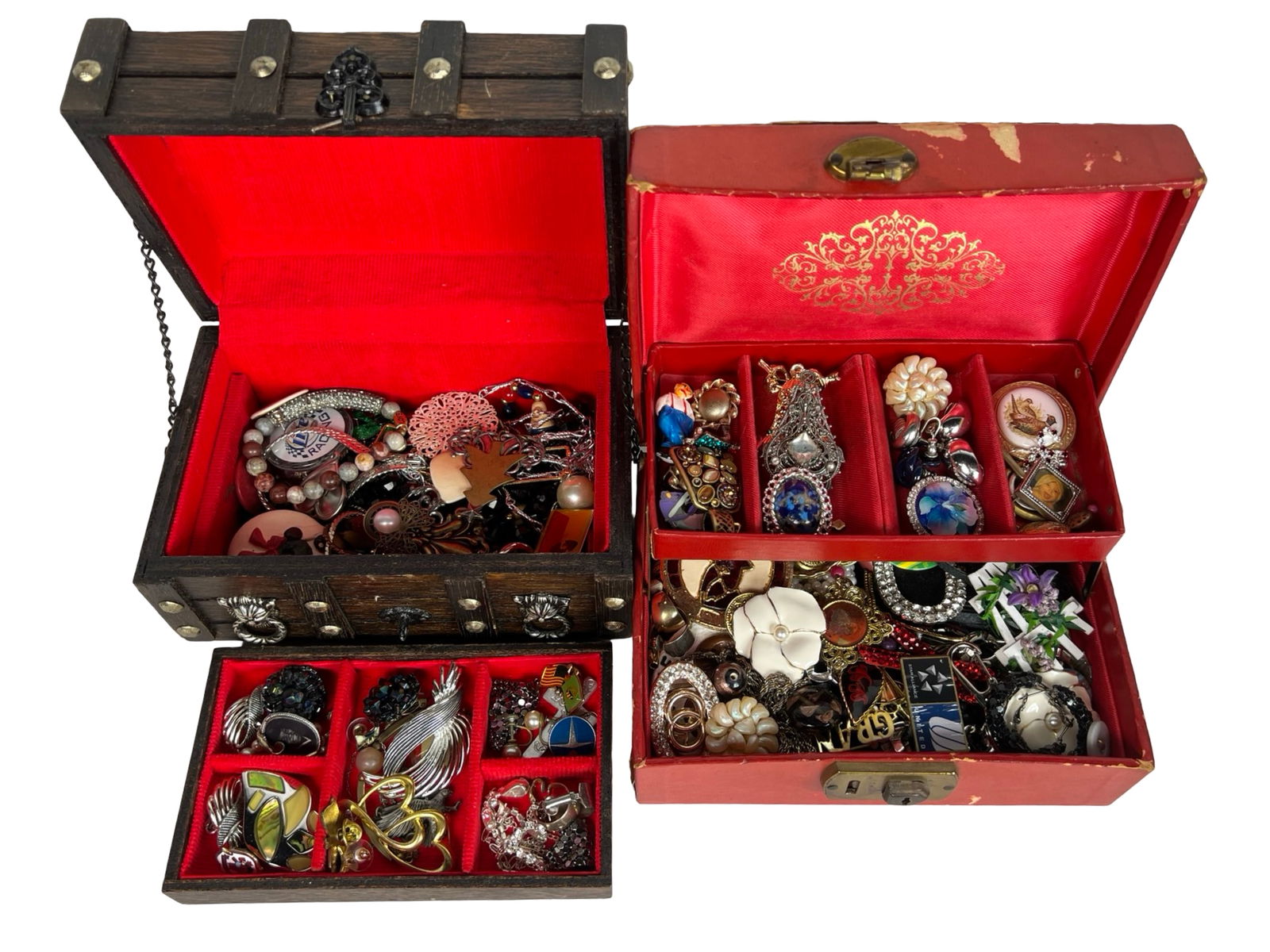 2 Boxes full of Unsearched Costume Jewelry (1 of 5)