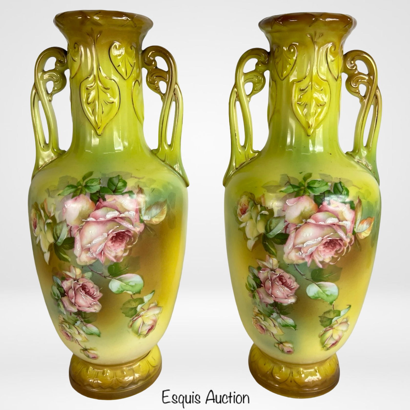 Antique Austrian Royal Wettina Porcelain Vases (1 of 6)