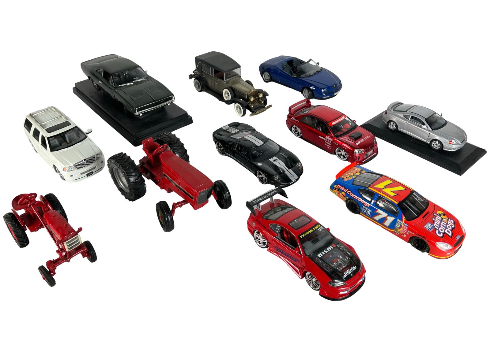 Group of Die-Cast Car & Tractor Models (1 of 4)