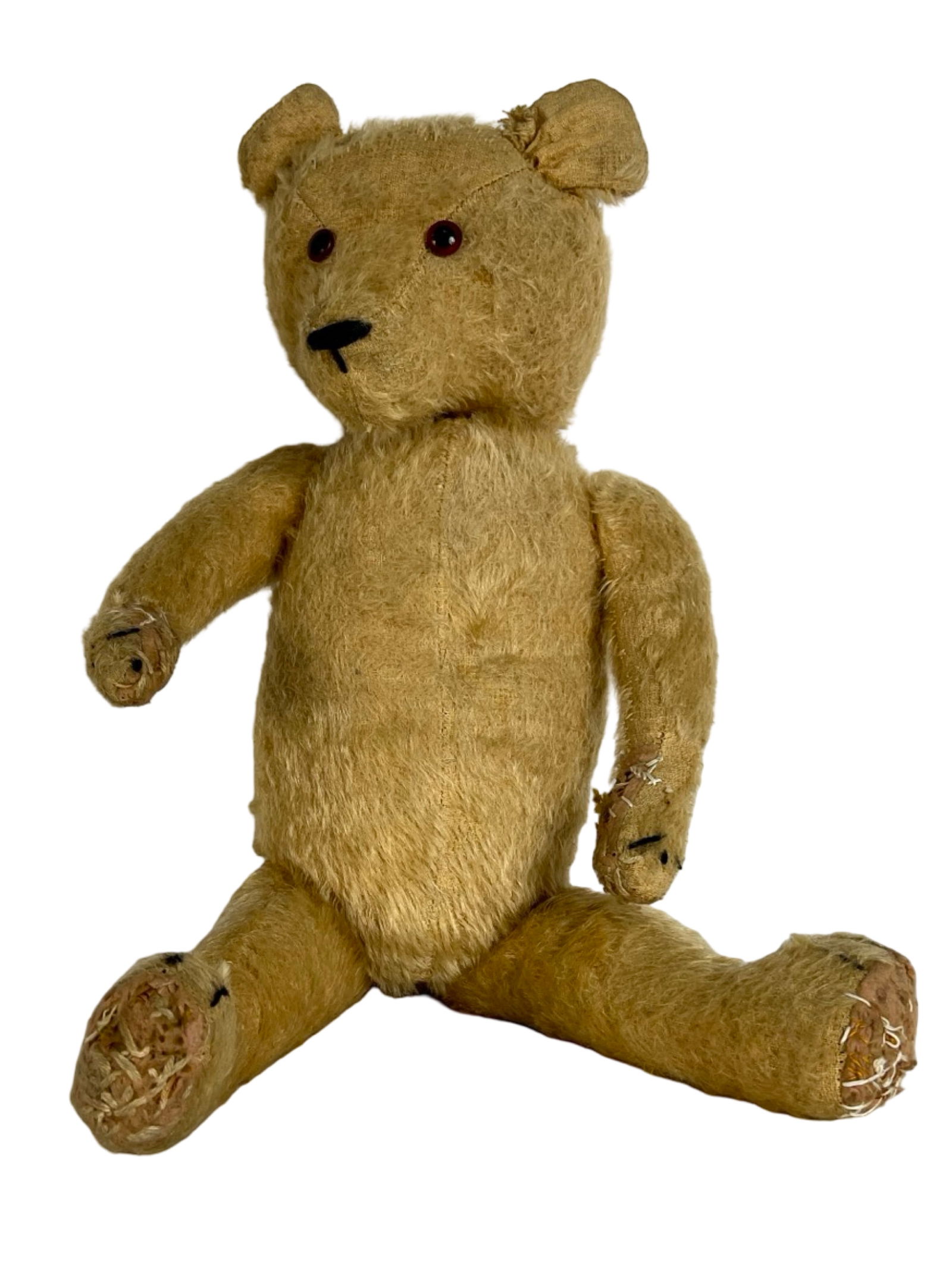Antique Mohair Articulated Teddy Bear Circa 1920 (1 of 3)