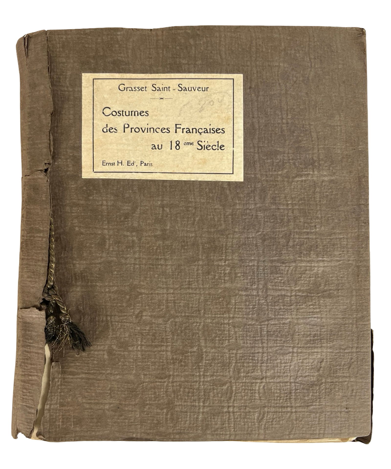 18th C French Costumes- Engraving Portfolio Book (1 of 10)