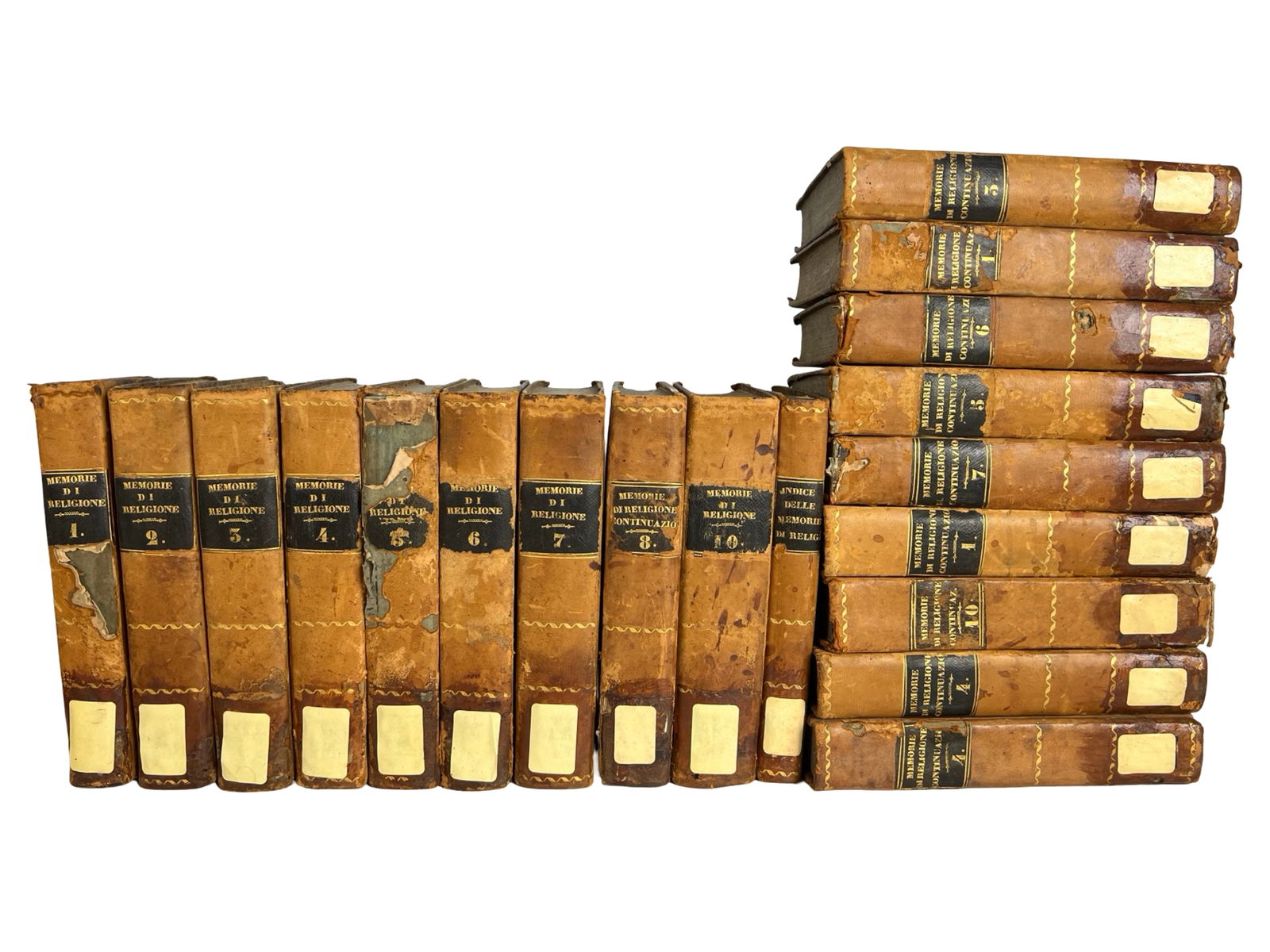 Antique 1820s-1830s Italian Theology Book Set (1 of 5)