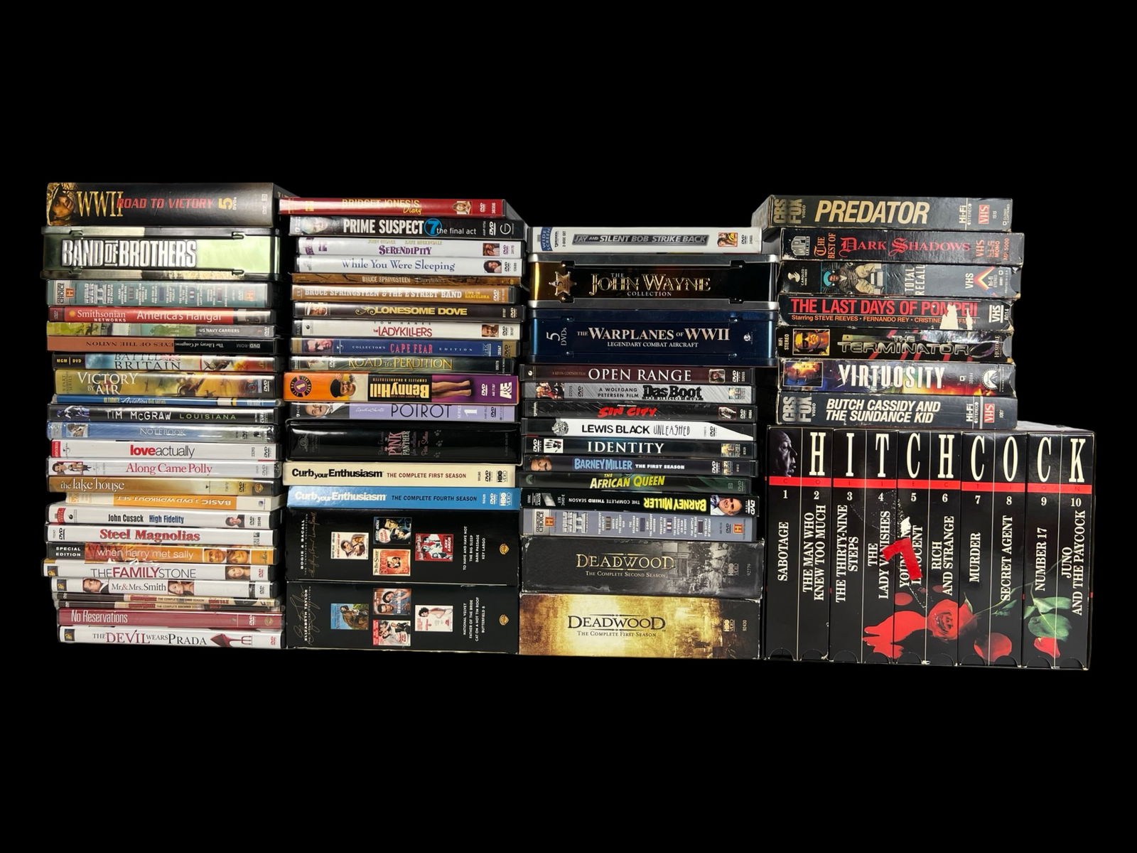 Large Lot of Assorted DVDs & Cult VHS Tapes (1 of 3)