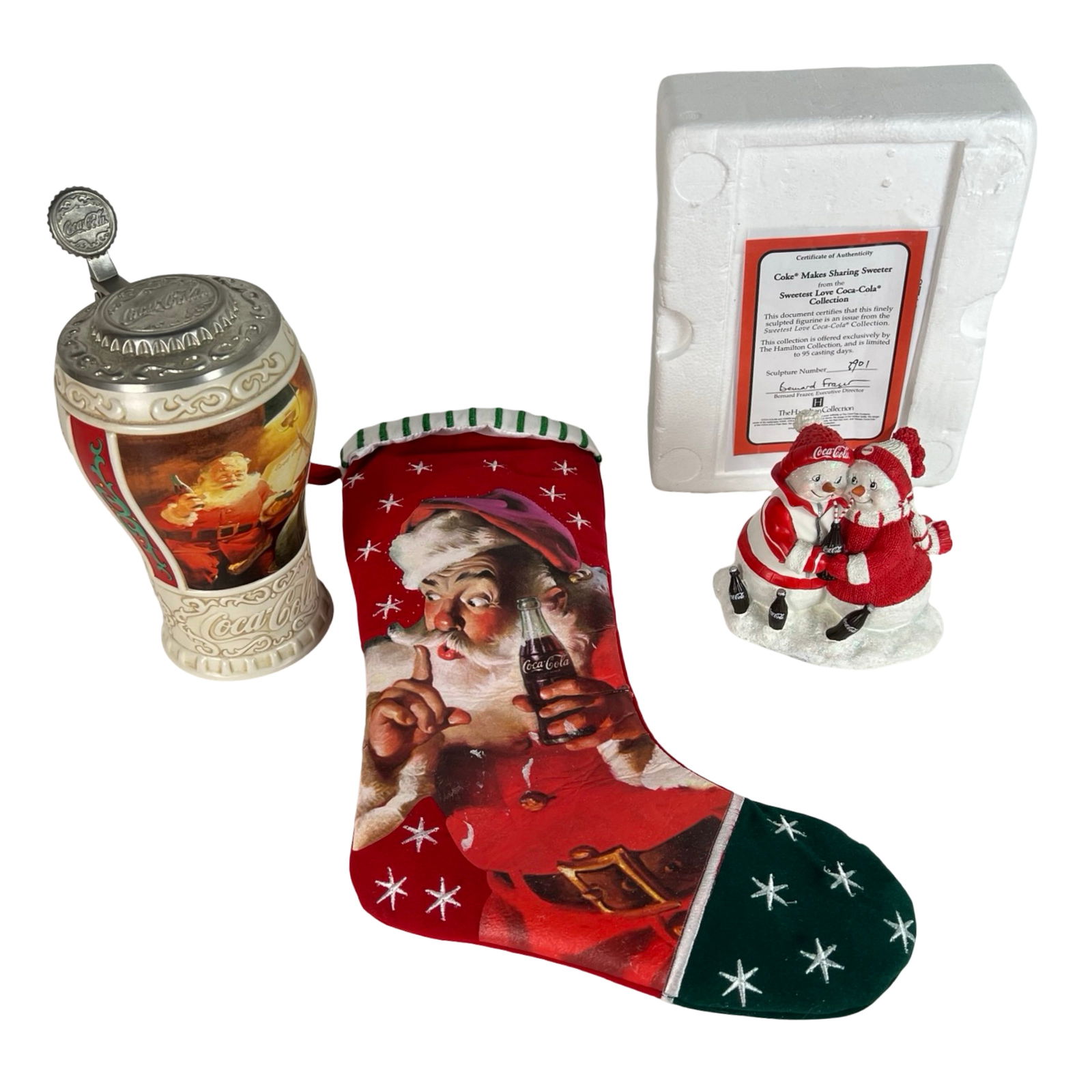 Coca-Cola Christmas Collectibles - Holiday Stein, (1 of 5)