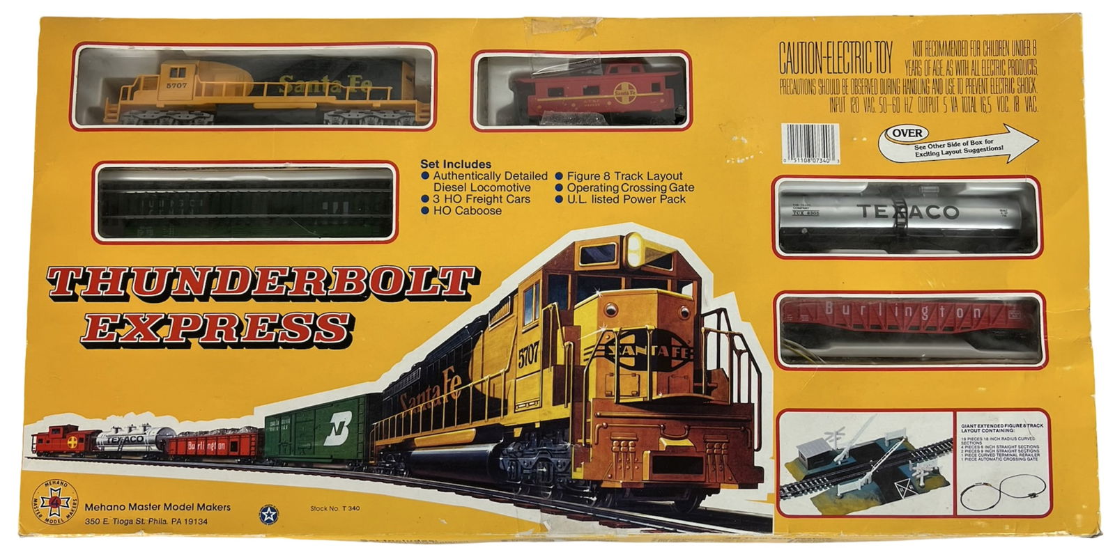 TYCO HO Scale "Thunderbolt Express" Train Set (1 of 6)