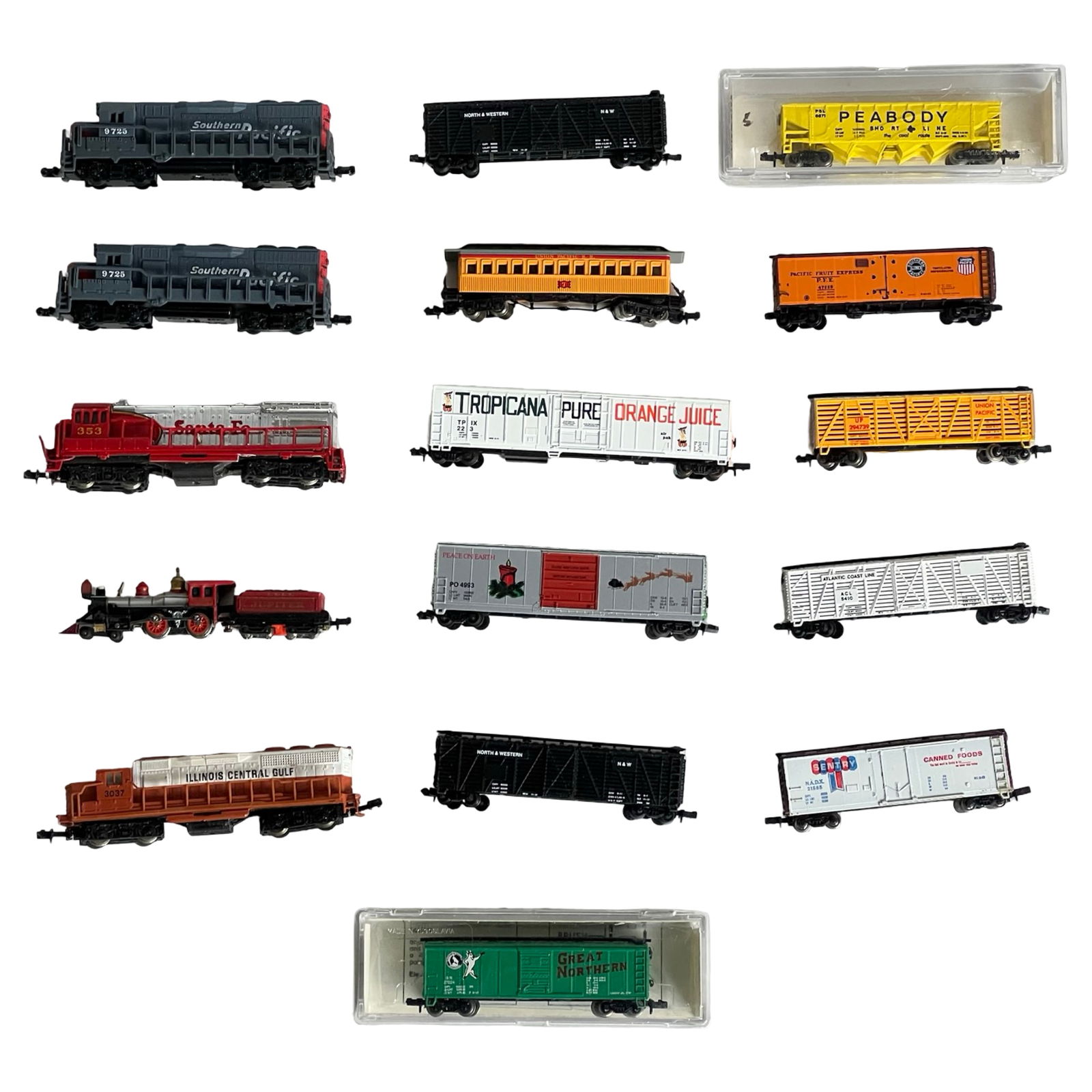 N Scale Locomotives & Freight Cars Lot (1 of 3)