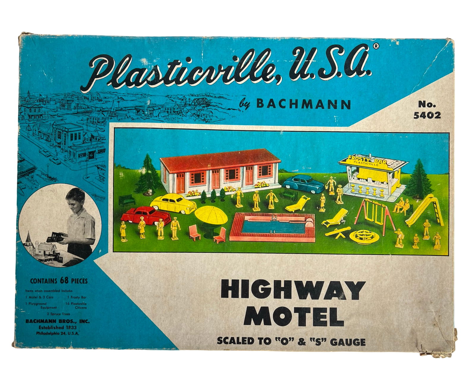 Plasticville USA  #5402 Highway Motel Building Kit (1 of 3)