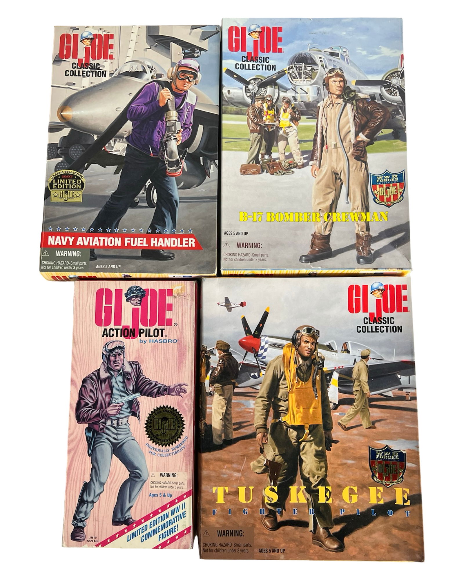 4 G.I. Joe Classic Collection WWII Pilot Figures (1 of 7)