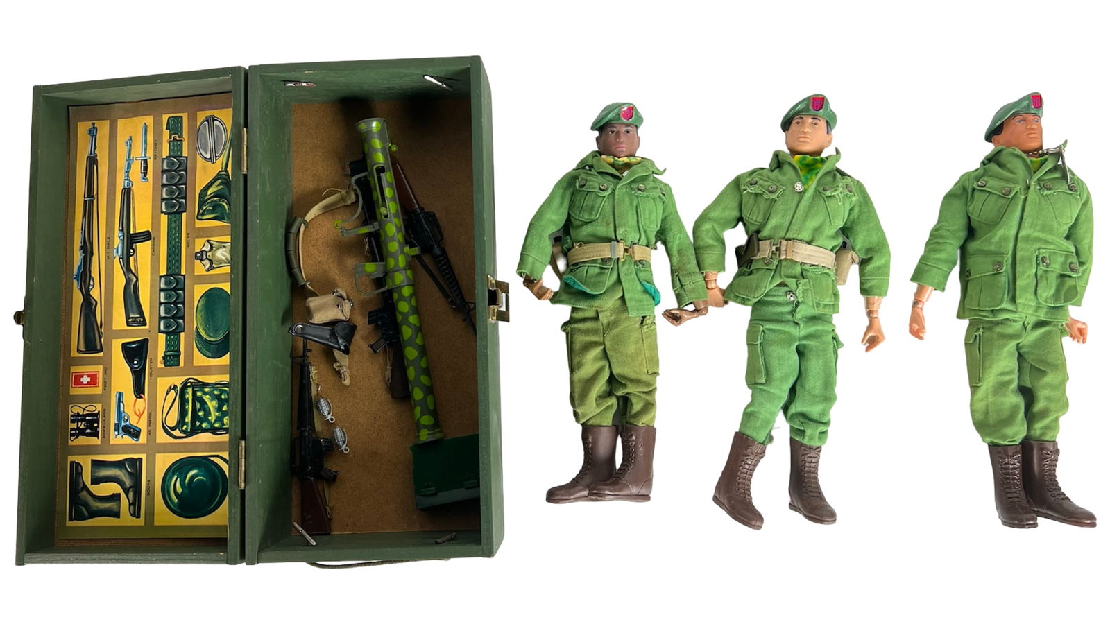 1966 Gi Joe Green Beret (7536) Action Soldier