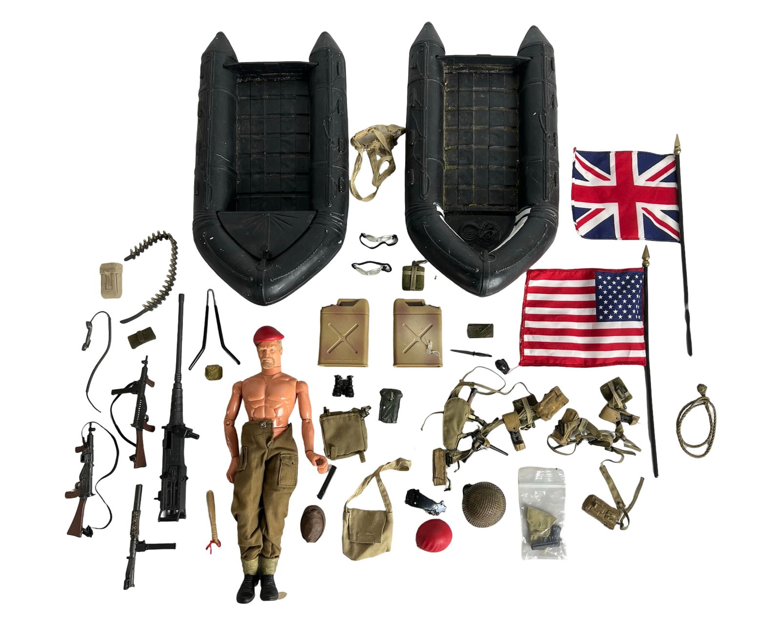 G.I. Joe Action Marine with Zodiac Boats, Flags, W (1 of 5)