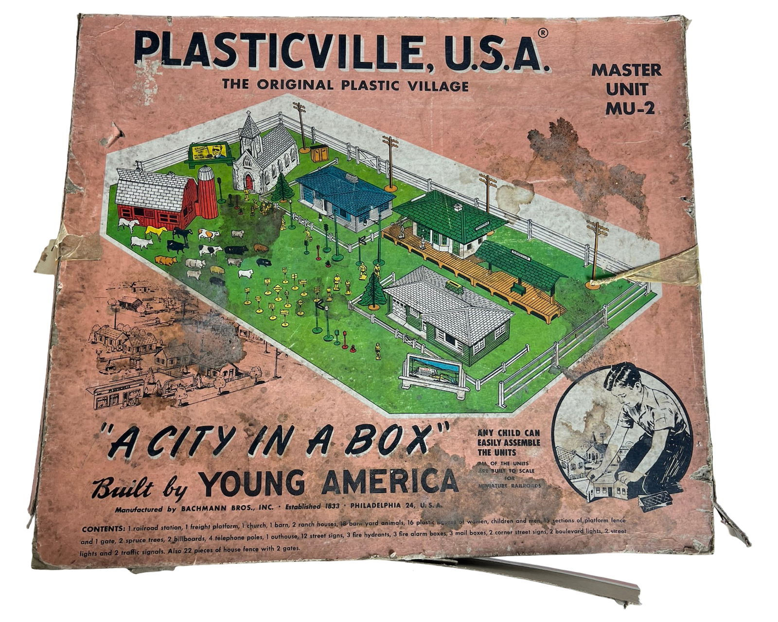 Plasticville, U.S.A. Master Unit MU-2 Model Kit (1 of 3)