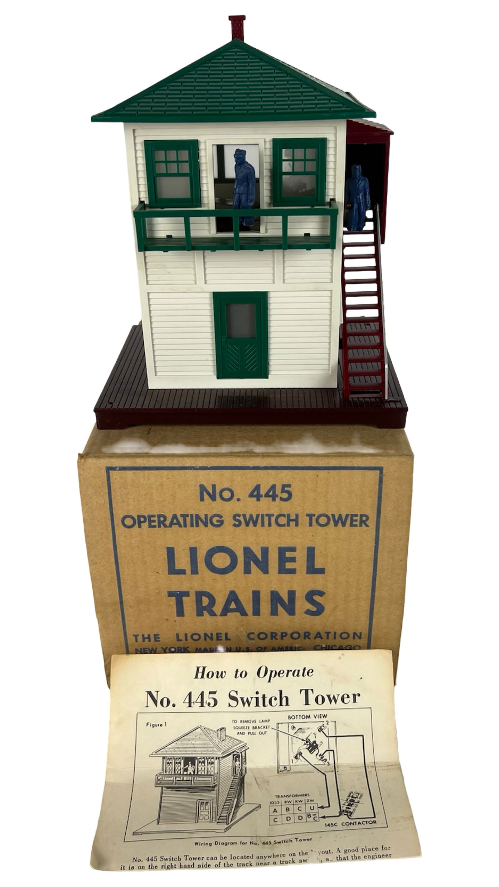 Lionel No. 445 Operating Switch Tower- 1952- Mint (1 of 4)