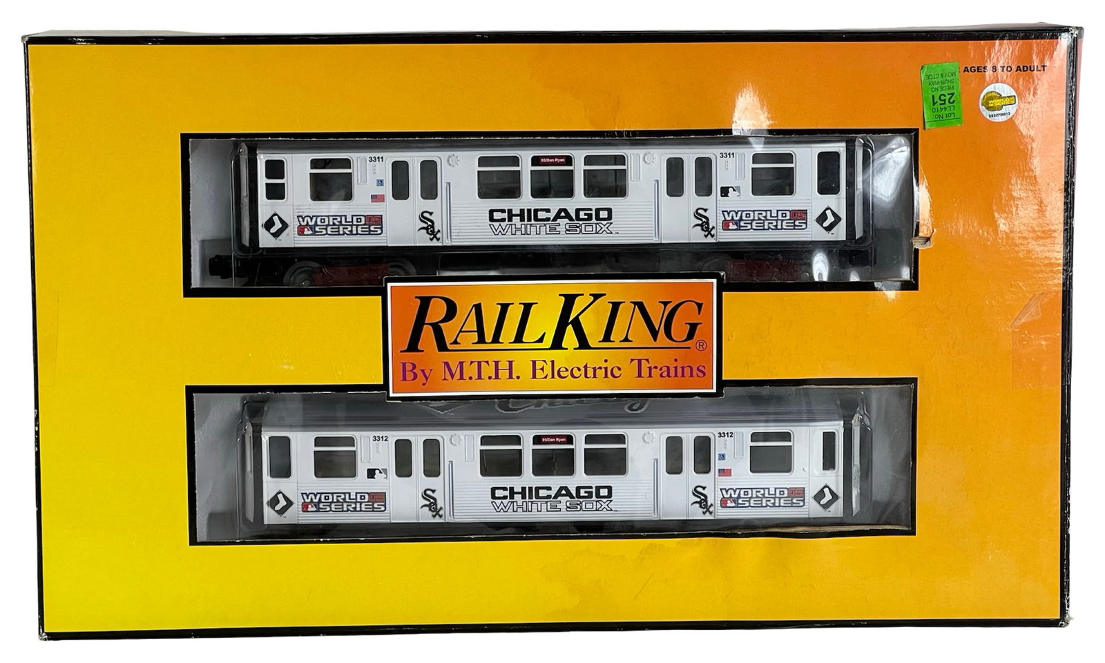 MTH RailKing Chicago White Sox Subway Cars (1 of 2)