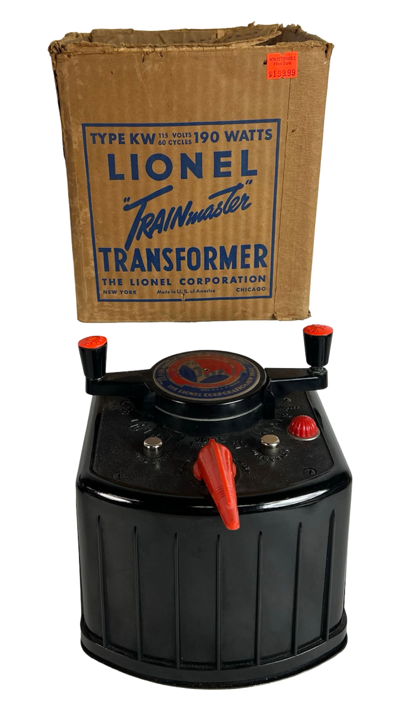 Lionel Type KW "Trainmaster" 190-Watt Transformer (1 of 2)