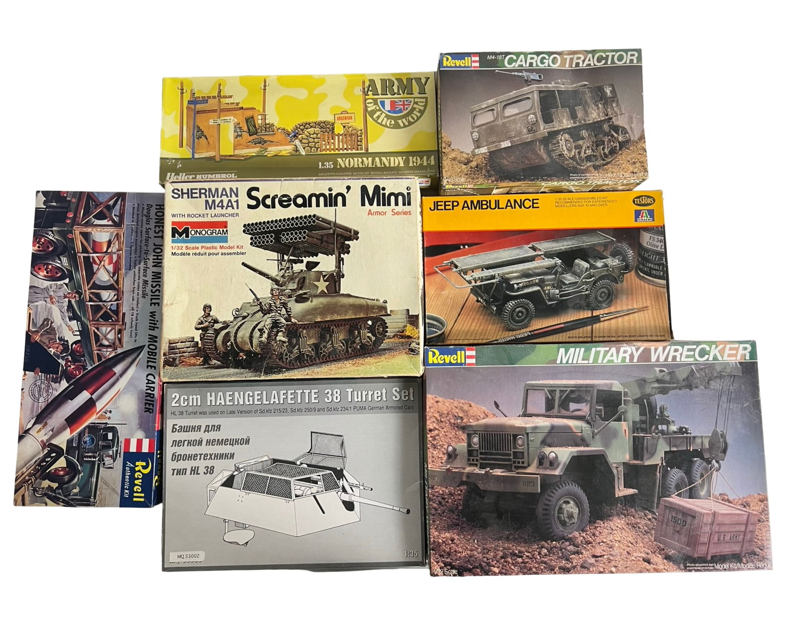 Vintage Military Vehicle & Tank Model Kits (1 of 2)