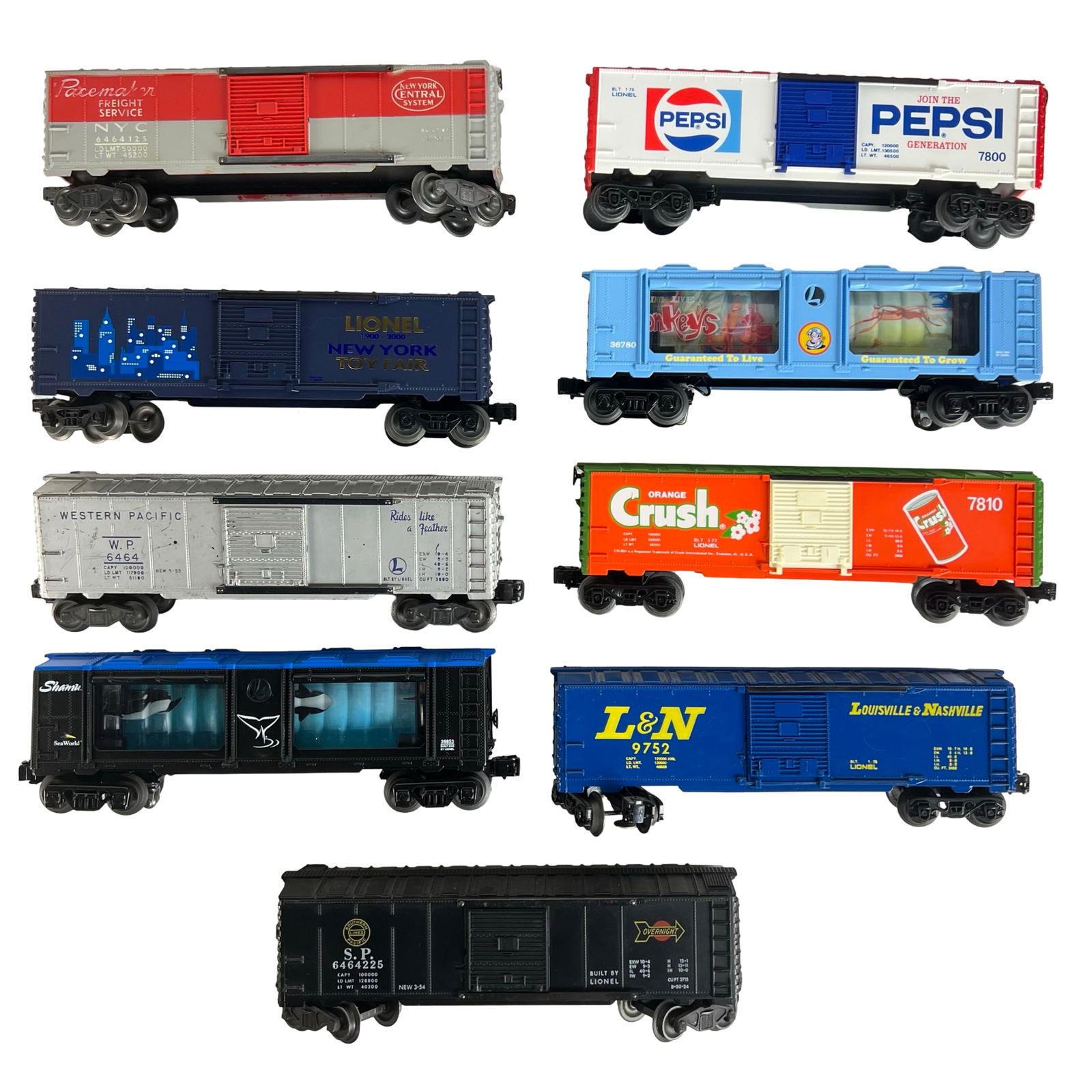 Lionel Train Boxcars - Pepsi, Crush,  SeaWorld (1 of 3)