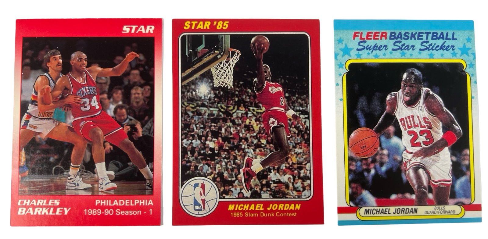 1980s Michael Jordan & Charles Barkley Cards (1 of 2)