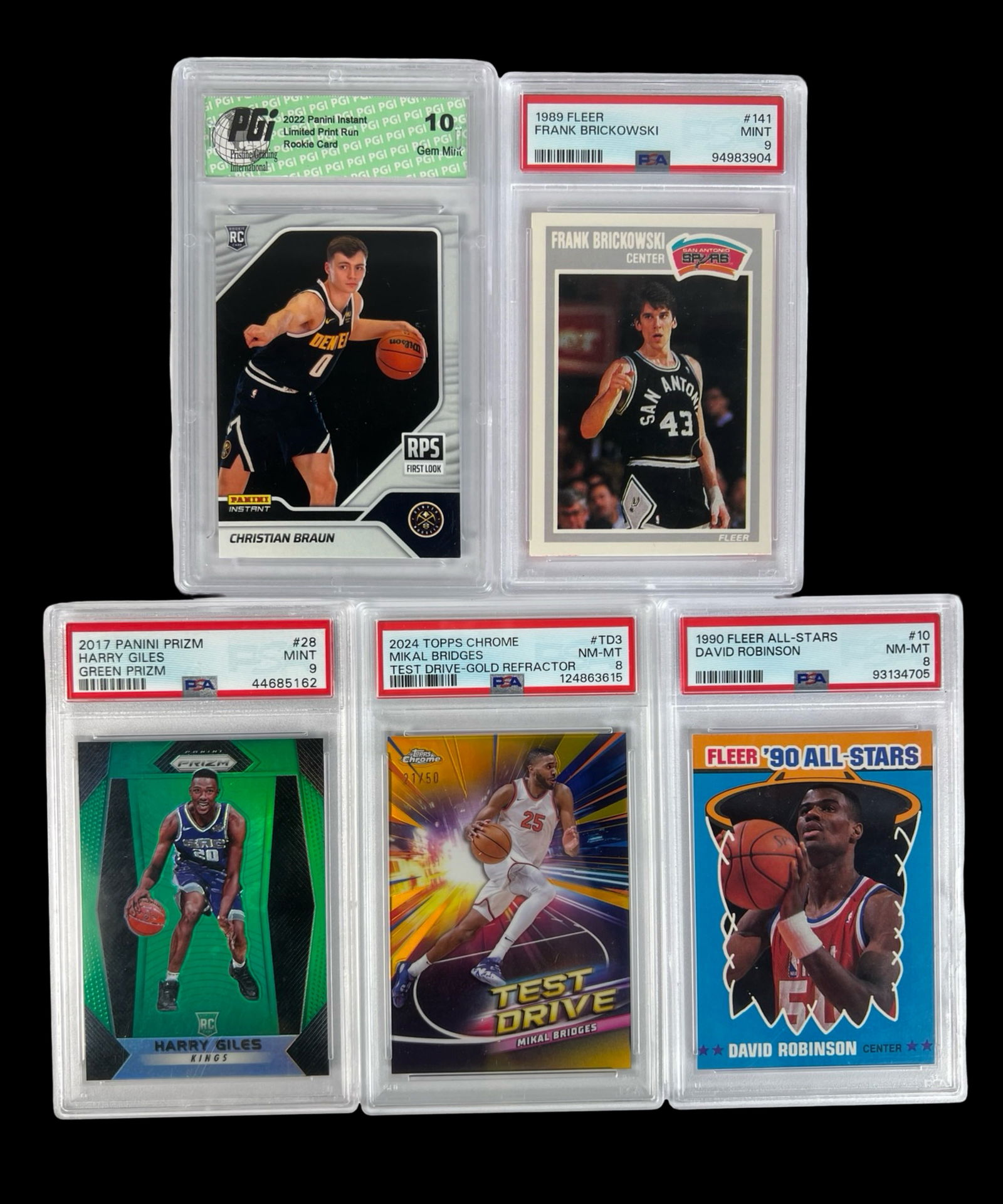 PSA Graded Basketball Cards- Robinson, Brickowski (1 of 2)
