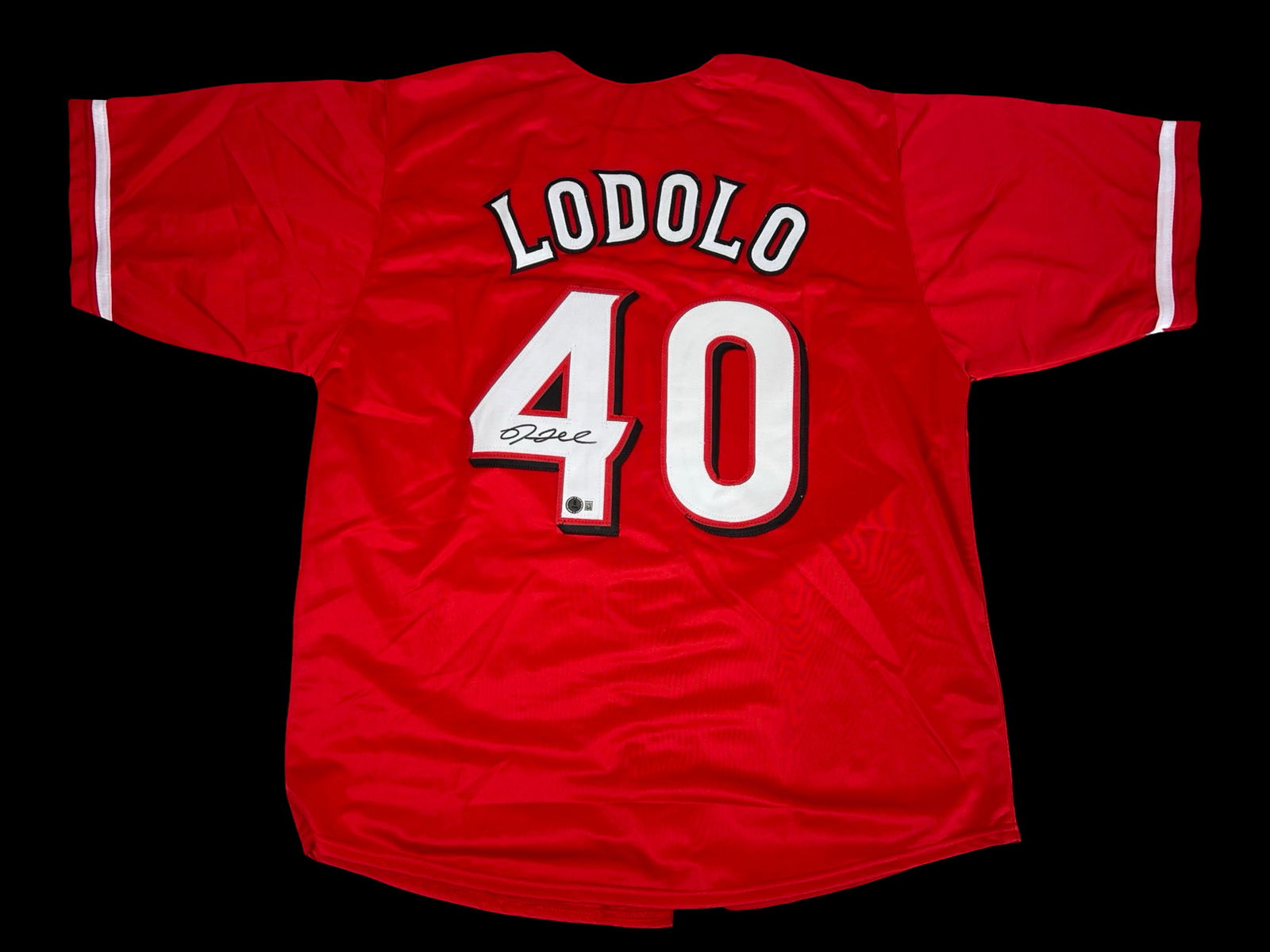 Nick Lodolo Autographed Cincinnati Reds Jersey (1 of 4)