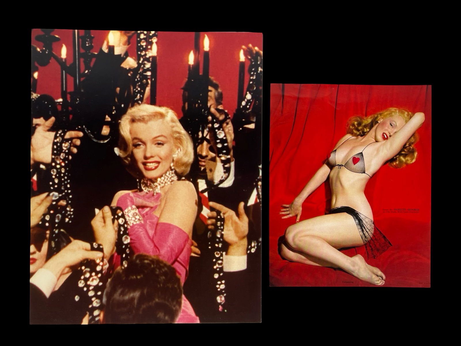 Marilyn Monroe Champion Calendar Salesman Photo: Original Champion Calendar Company early 1950's Marilyn Monroe Salesman's Sample Photo. This is the world famous photo taken by Tom Kelly on May 27, 1949. Marilyn was paid $50 for the two hour shoot.