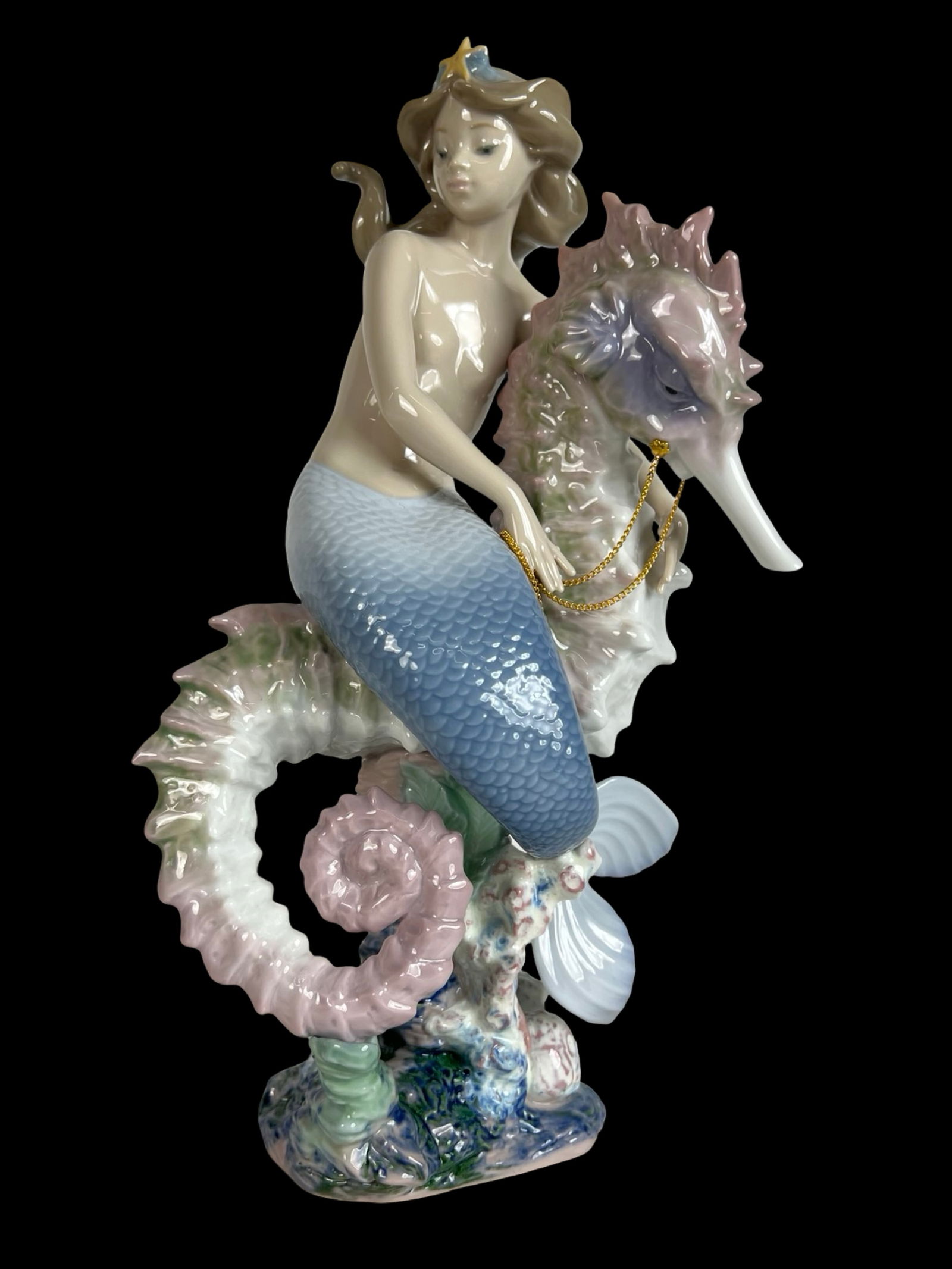 Lladro "Beneath The Waves" LE Mermaid Figurine (1 of 5)