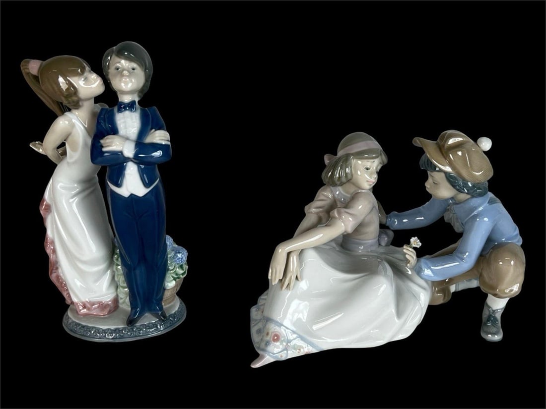 Lladro- Two Romantic Porcelain Figurines (1 of 6)