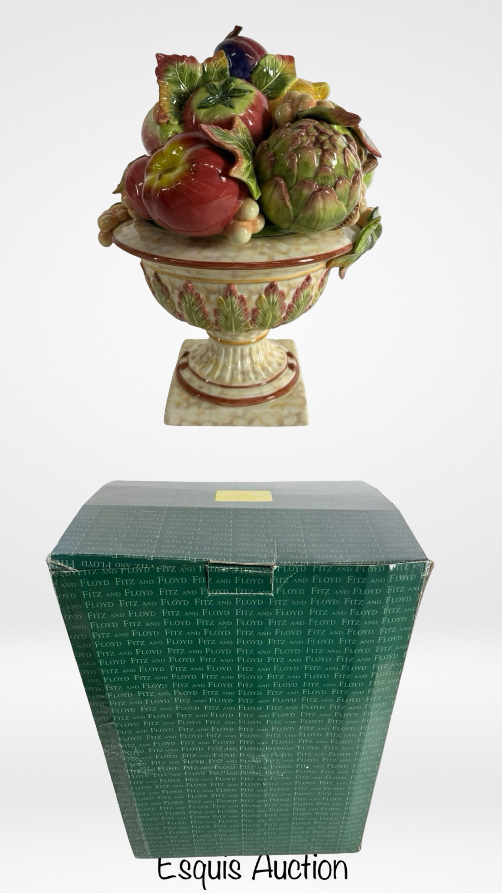 Fitz & Floyd "Harvest Time" Tureen- Topiary Lid (1 of 7)