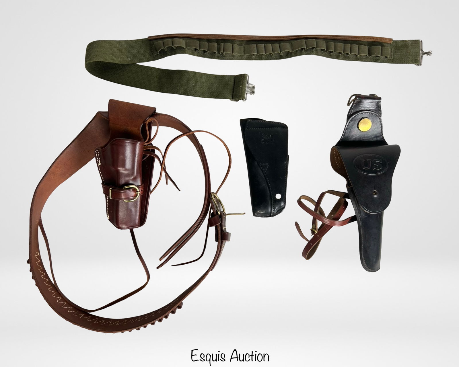 Vintage Leather Holsters & Belts - US Military Sty (1 of 8)
