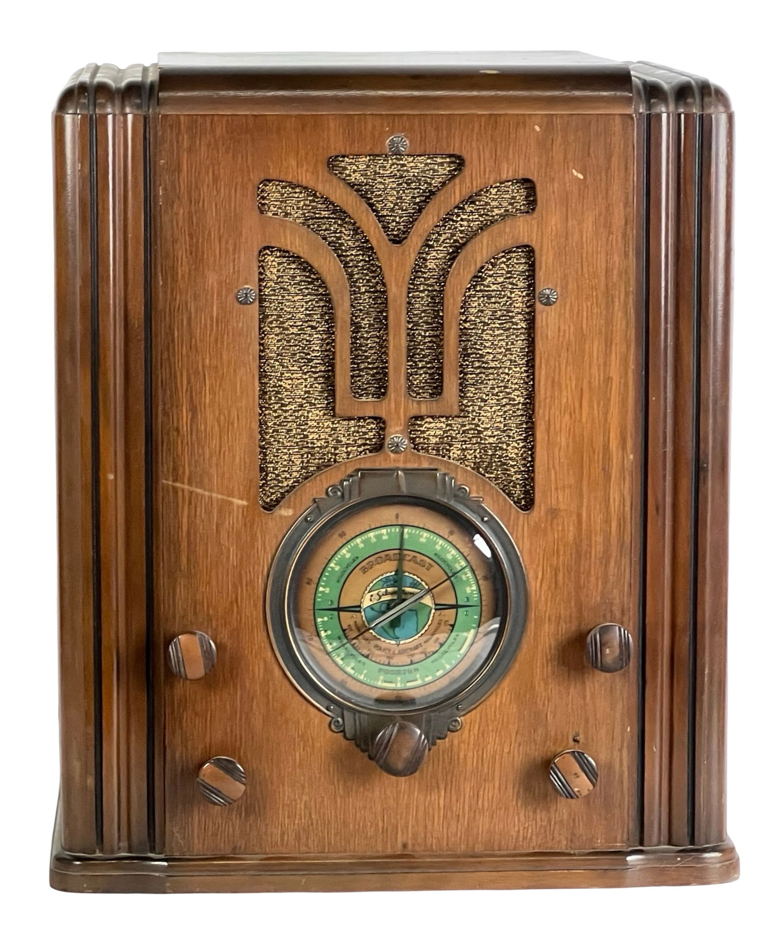 Antique Silvertone Model 1904 Tombstone Tube Radio (1 of 7)
