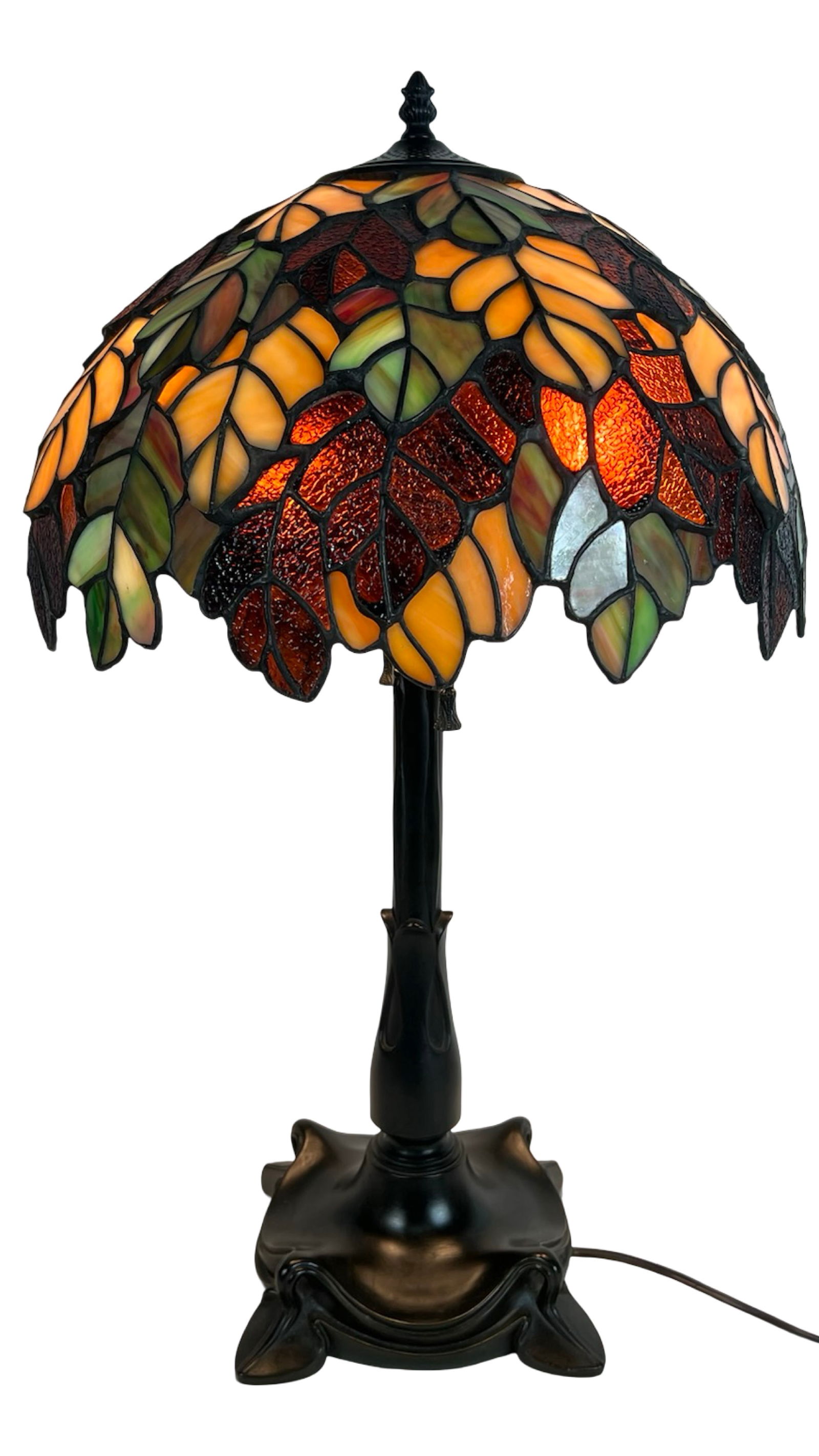 Tiffany-Style "Cape Reinga" Stained Glass Lamp (1 of 7)
