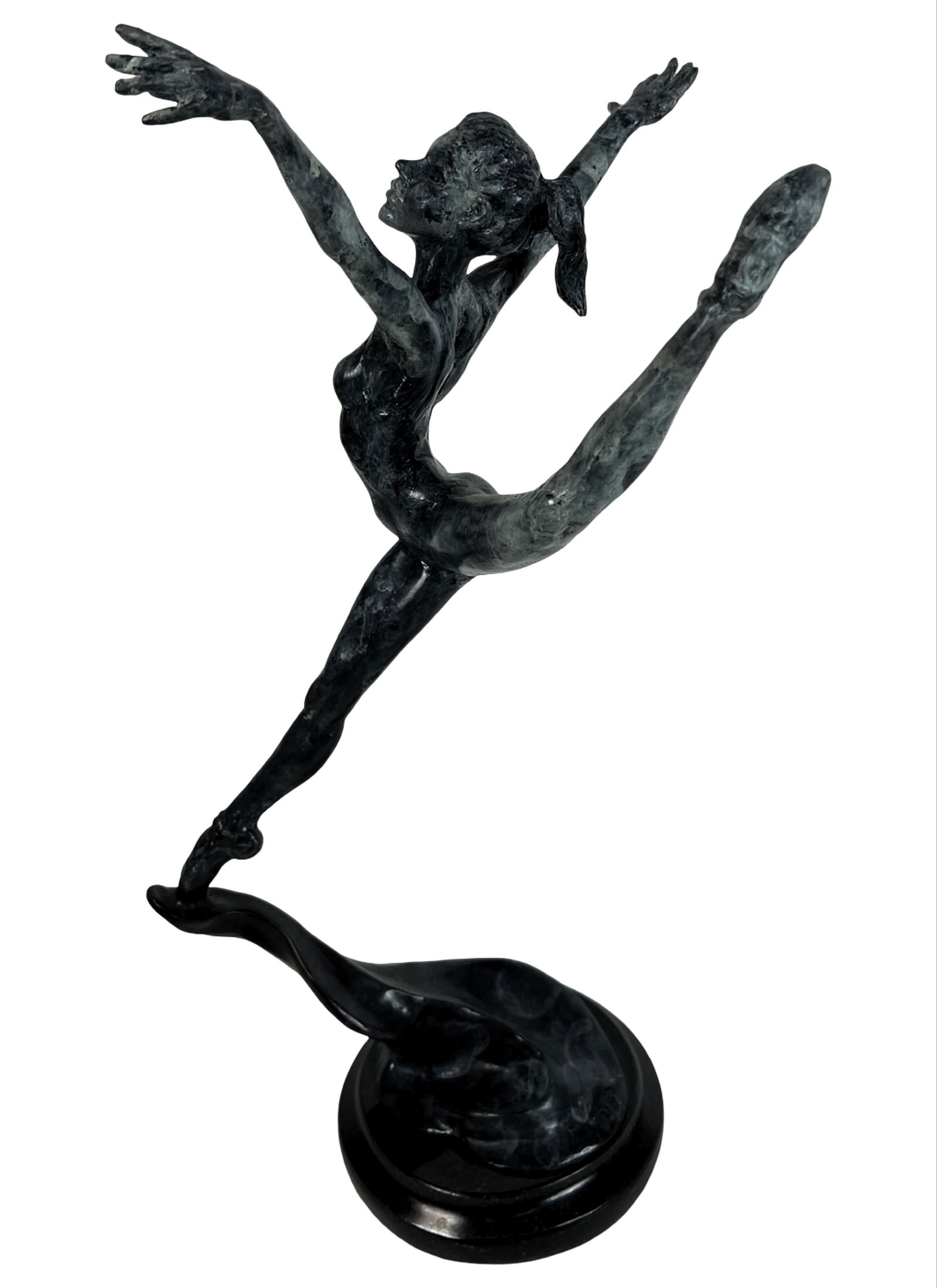 Troy Thorpe Bronze Sculpture of Jumping Gymnast (1 of 7)