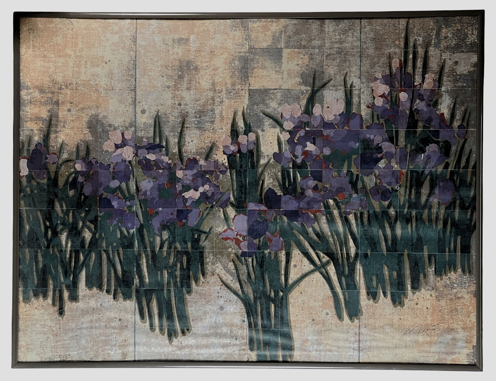Michael Mazur - "Contemporary Iris" LE Monotype (1 of 3)