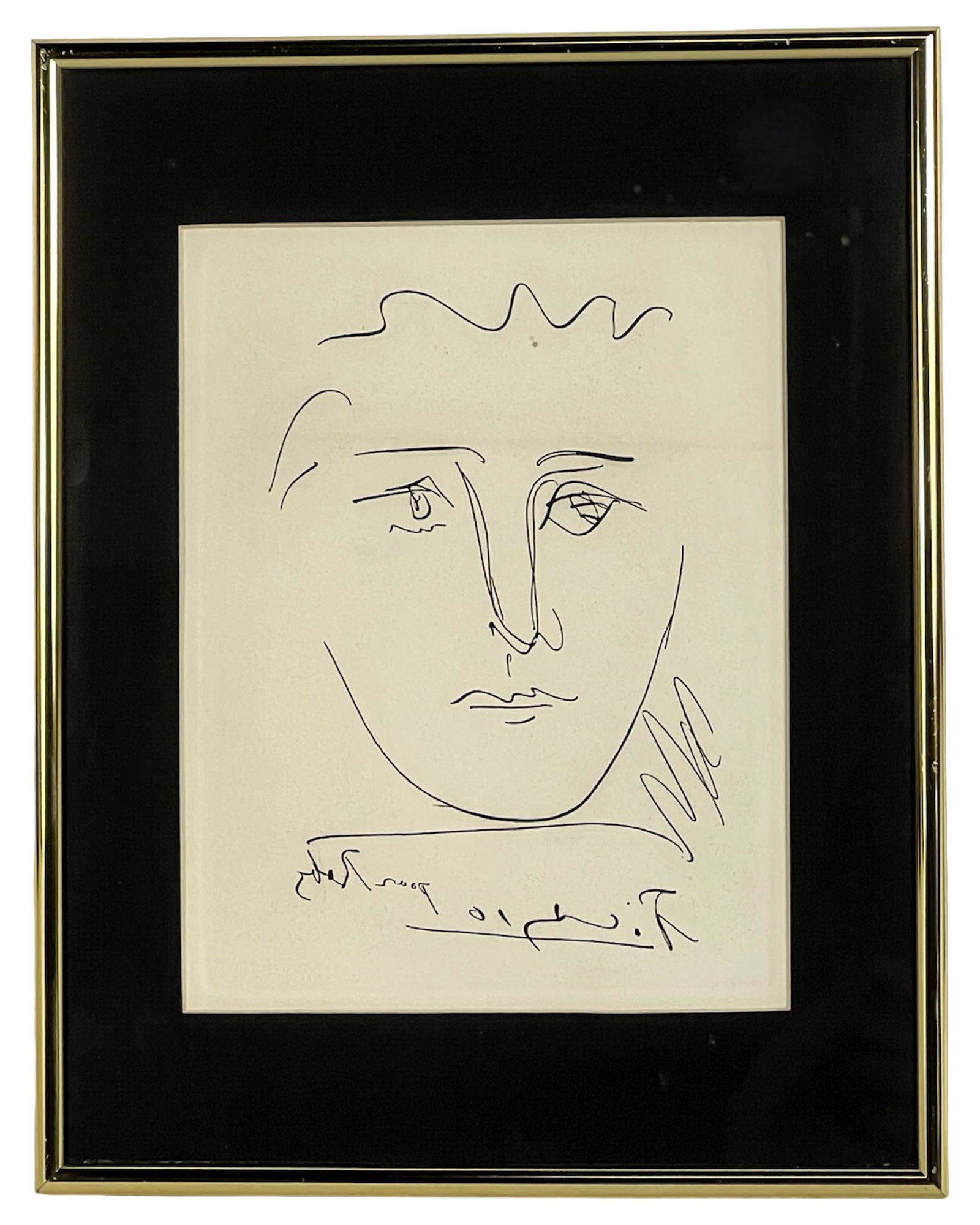 Pablo Picasso "Pour Roby" Etching with COA (1 of 3)