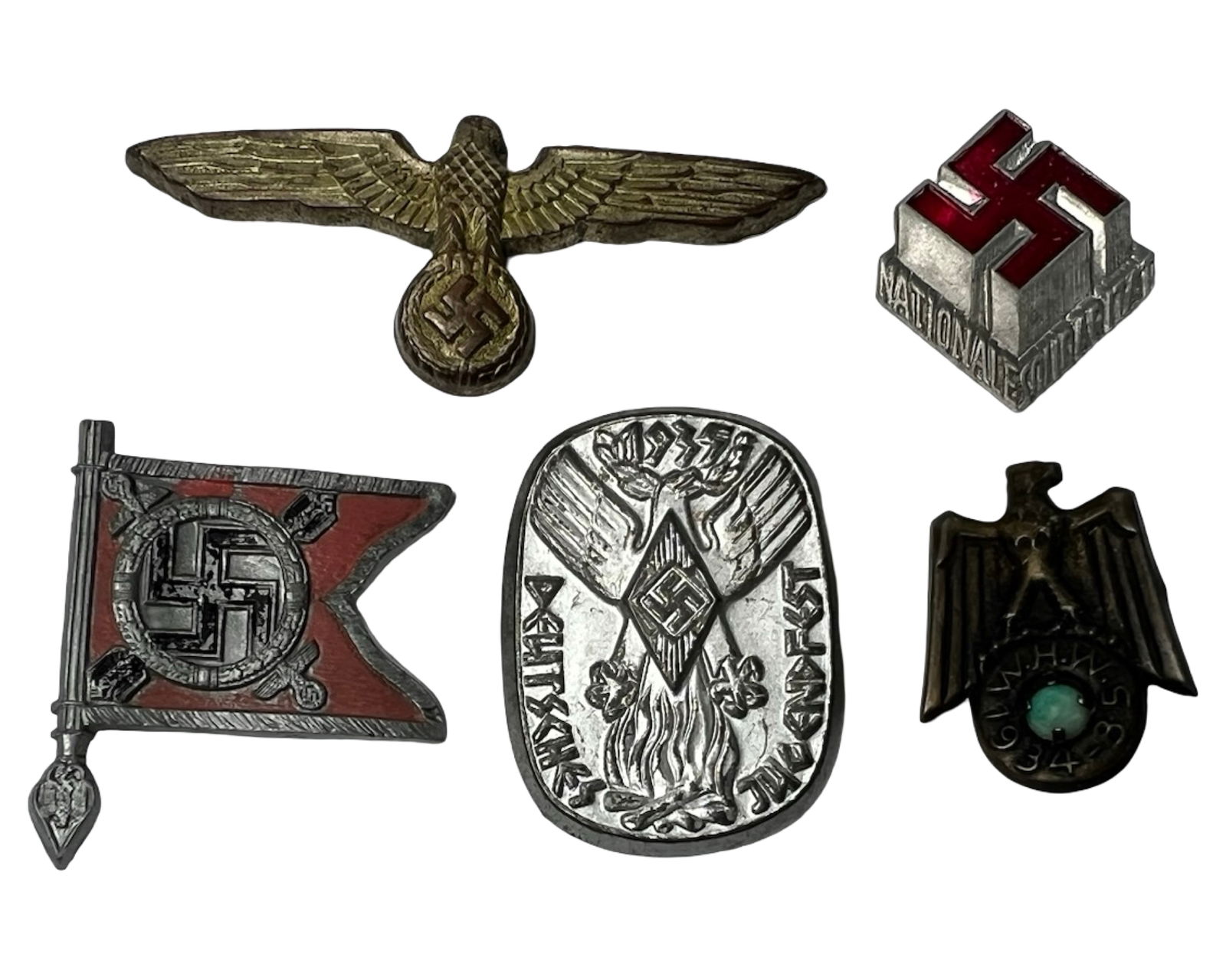 WWII German Military & Civilian Tinnies and Badges (1 of 2)