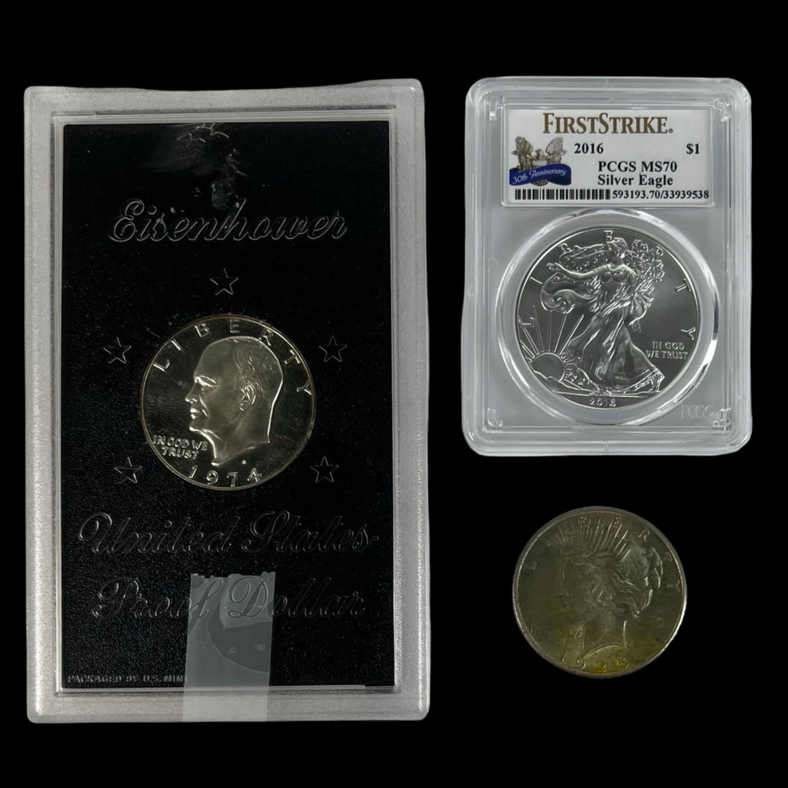 1972 S Eisenhower Silver Dollar Ms 68 Pcgs