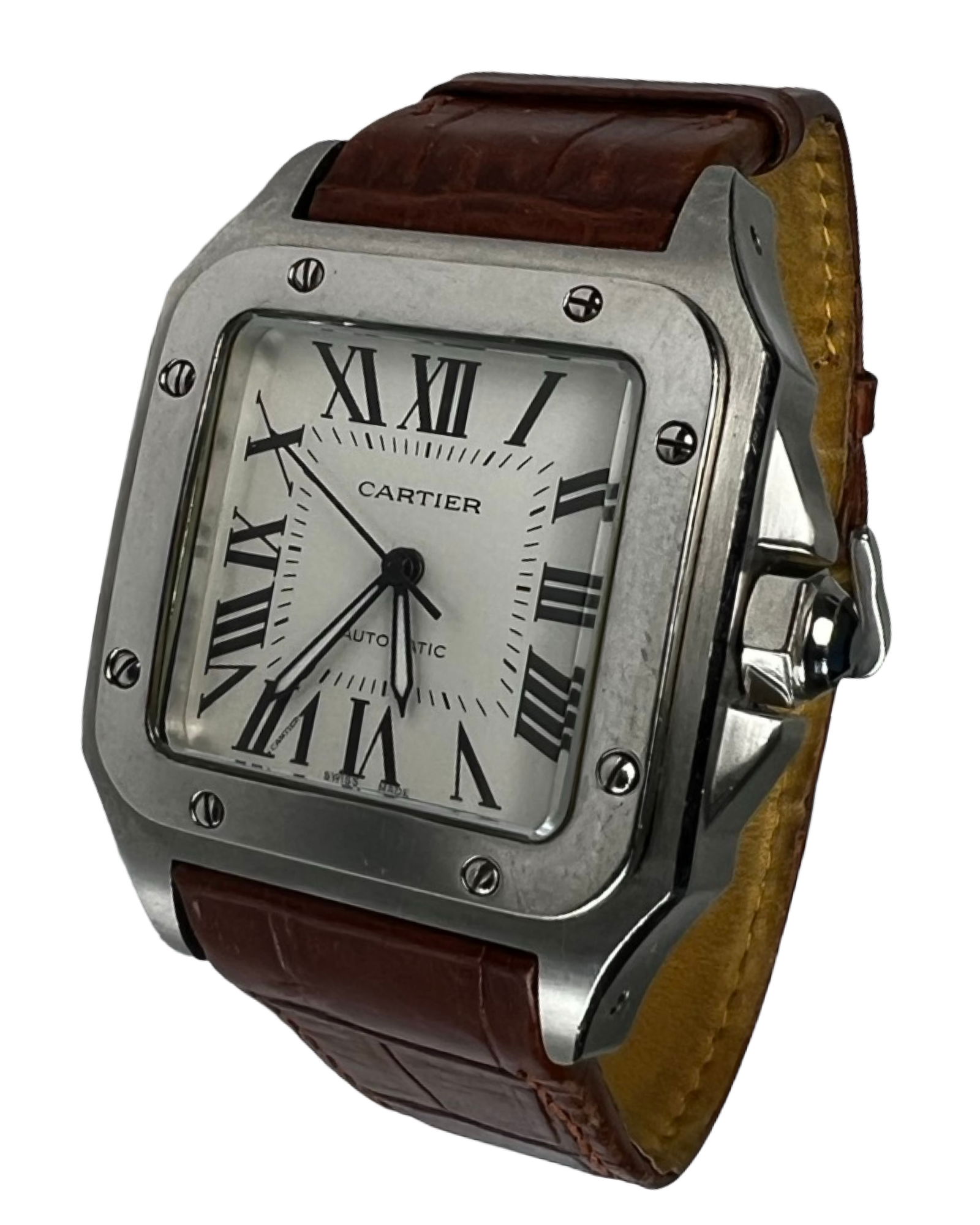Men's Santos 100 Automatic Wrist Watch (1 of 4)